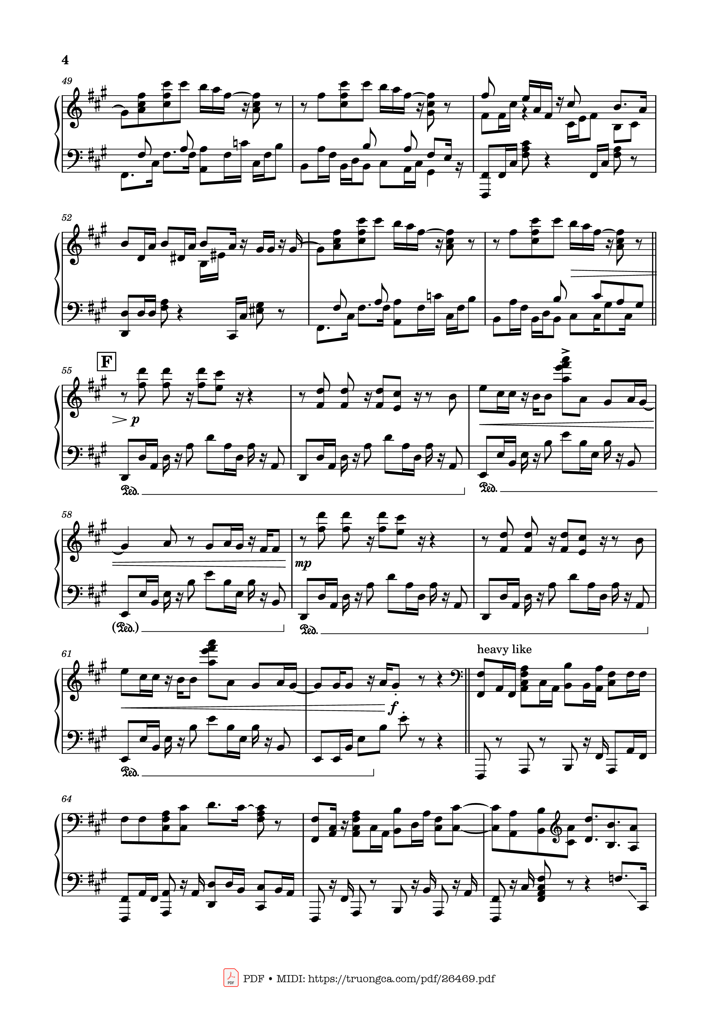 Trang 4 của Sheet nhạc PDF Piano bài hát SPECIALZ Piano - Music by King Gnu