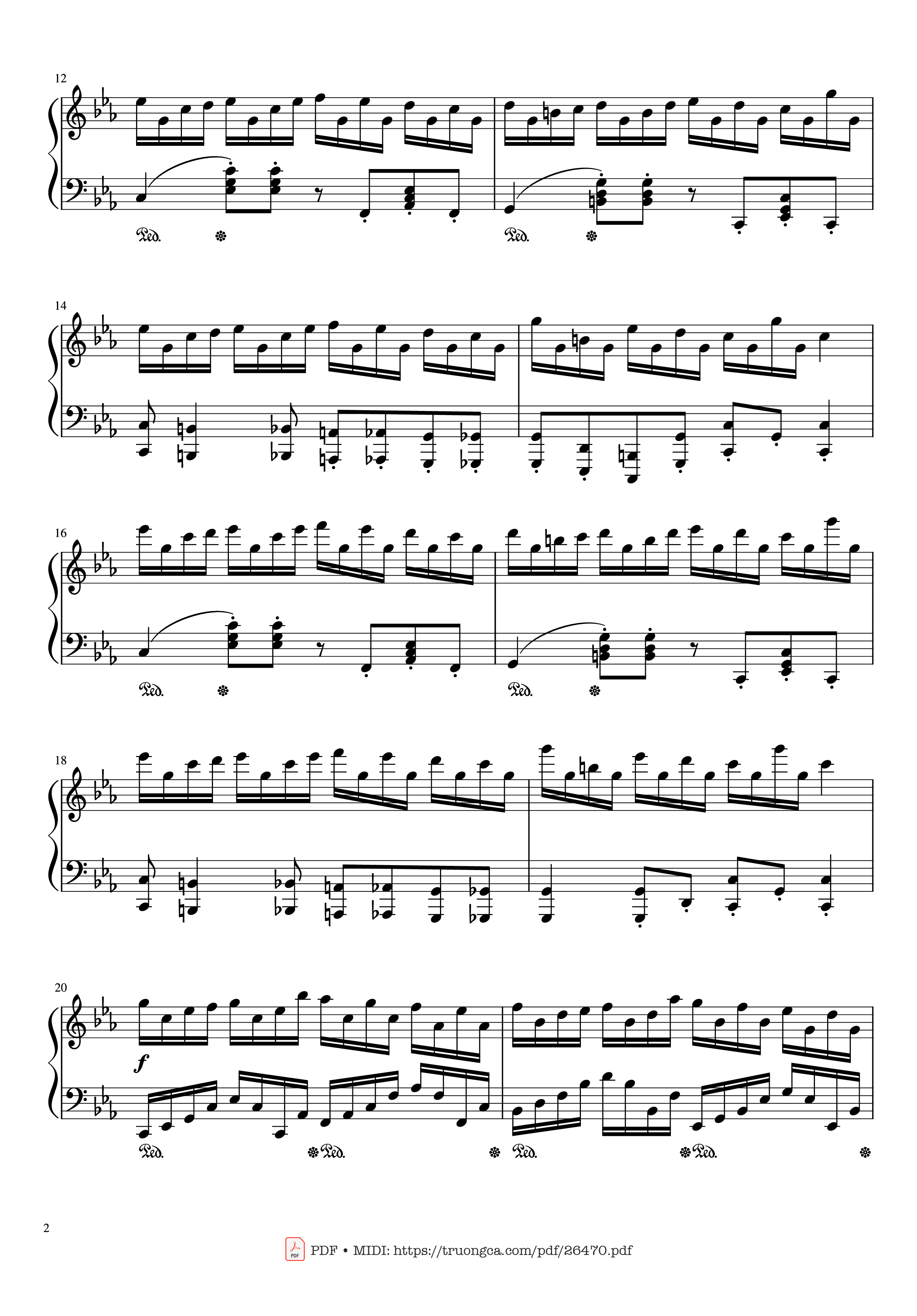 Trang 2 của Sheet nhạc PDF Piano bài hát Croatian Etude Piano - Maksim Mrvica