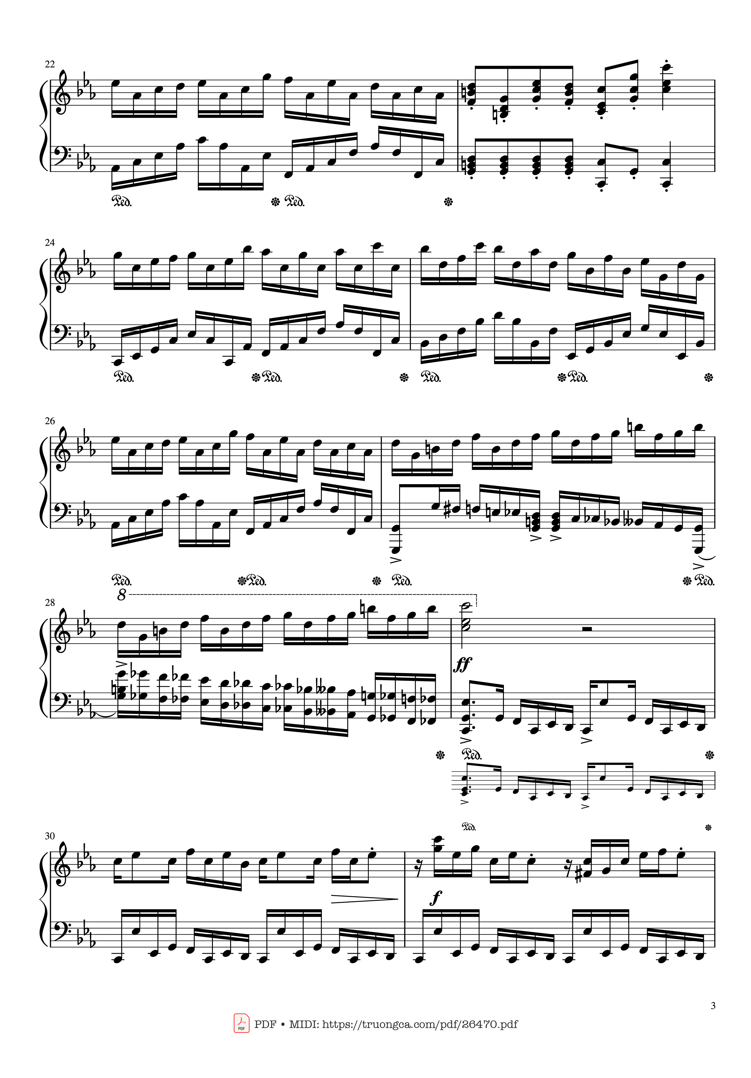 Trang 3 của Sheet nhạc PDF Piano bài hát Croatian Etude Piano - Maksim Mrvica