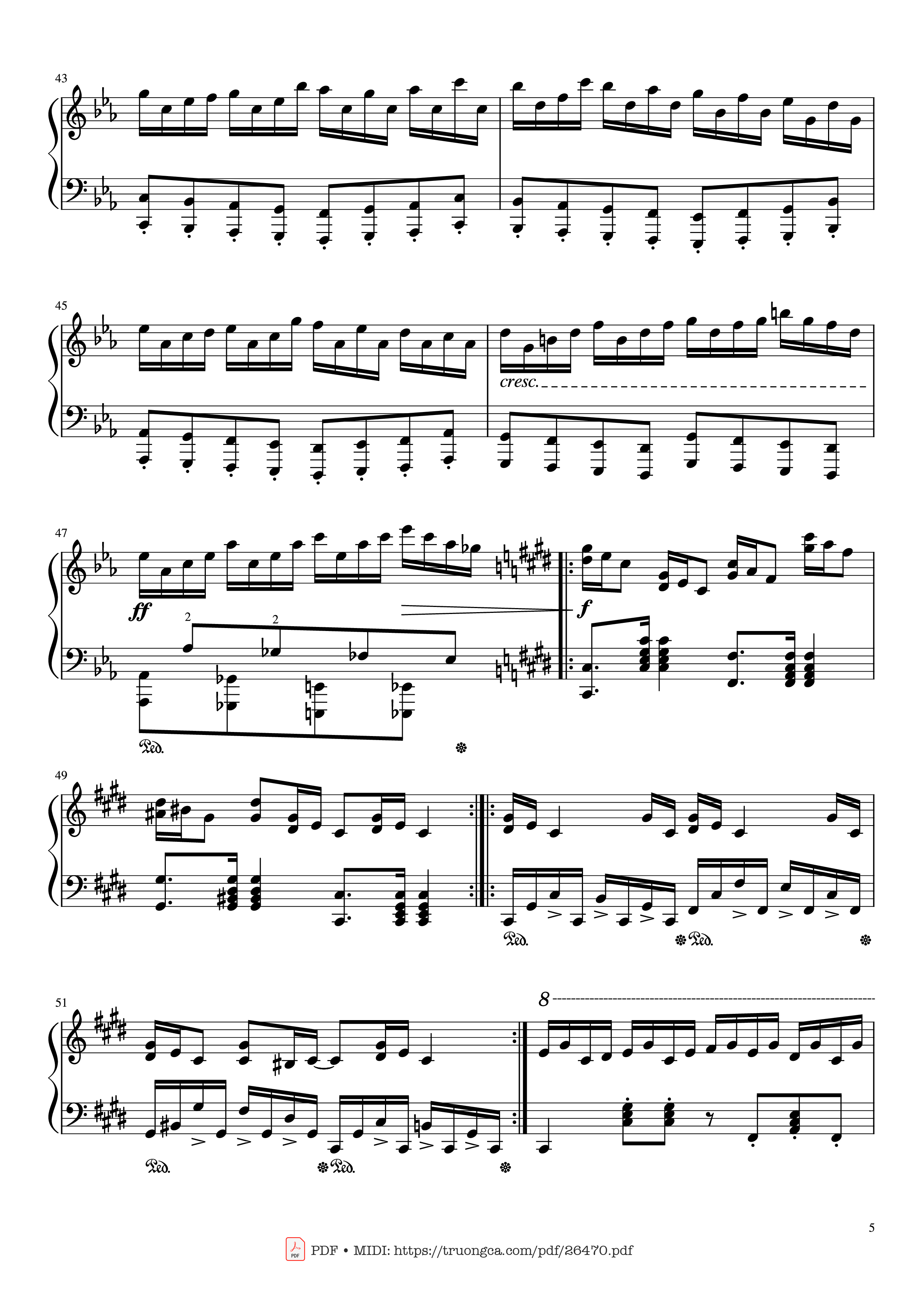 Trang 5 của Sheet nhạc PDF Piano bài hát Croatian Etude Piano - Maksim Mrvica