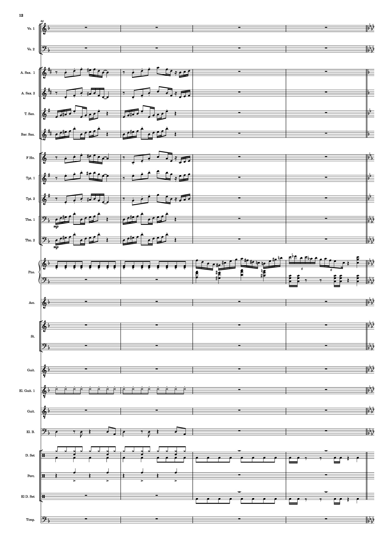 Trang 12 của Sheet nhạc PDF bài hát Se mettre sur son trente-et-un! Piano - HOYO-MiX