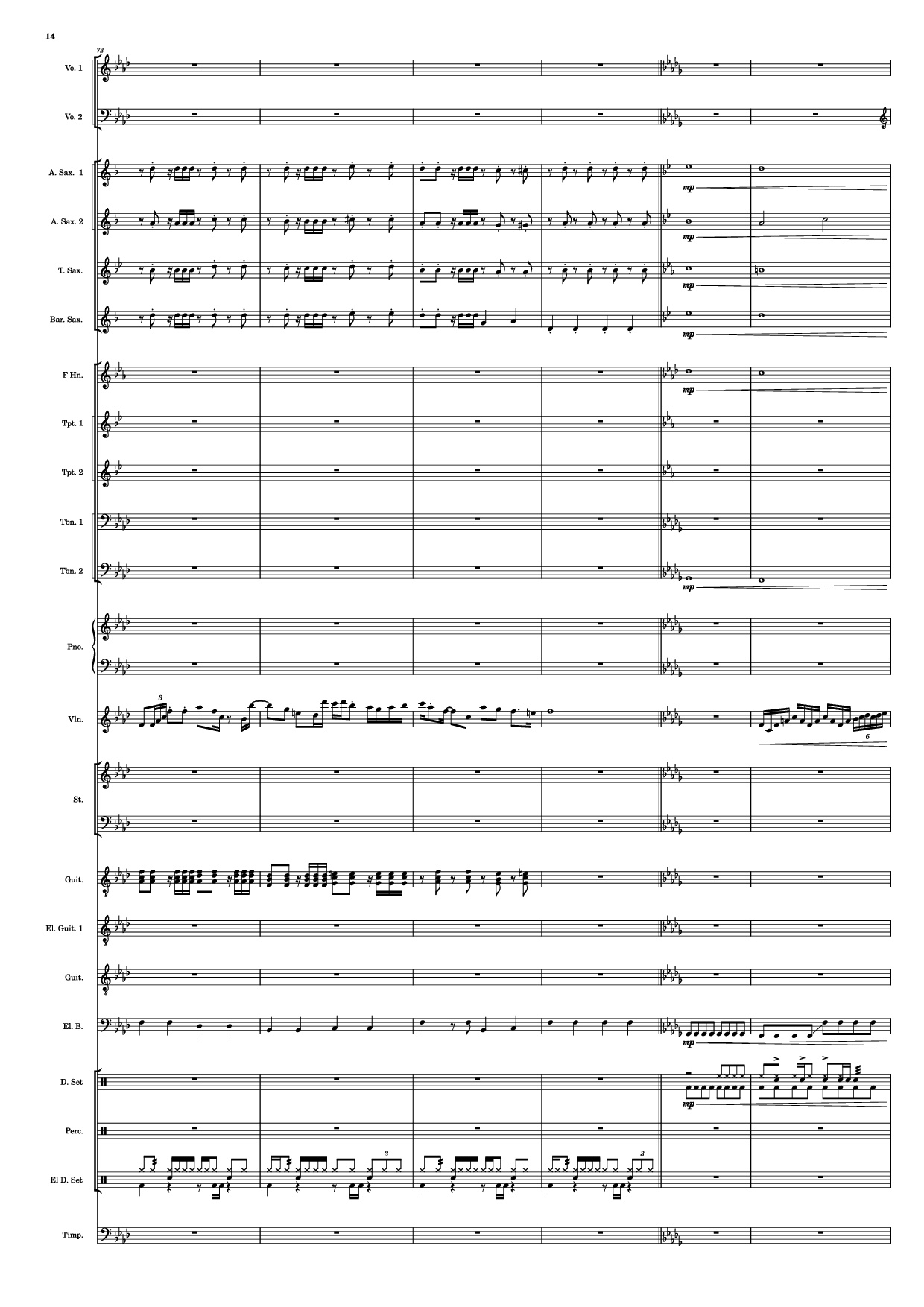 Trang 14 của Sheet nhạc PDF bài hát Se mettre sur son trente-et-un! Piano - HOYO-MiX