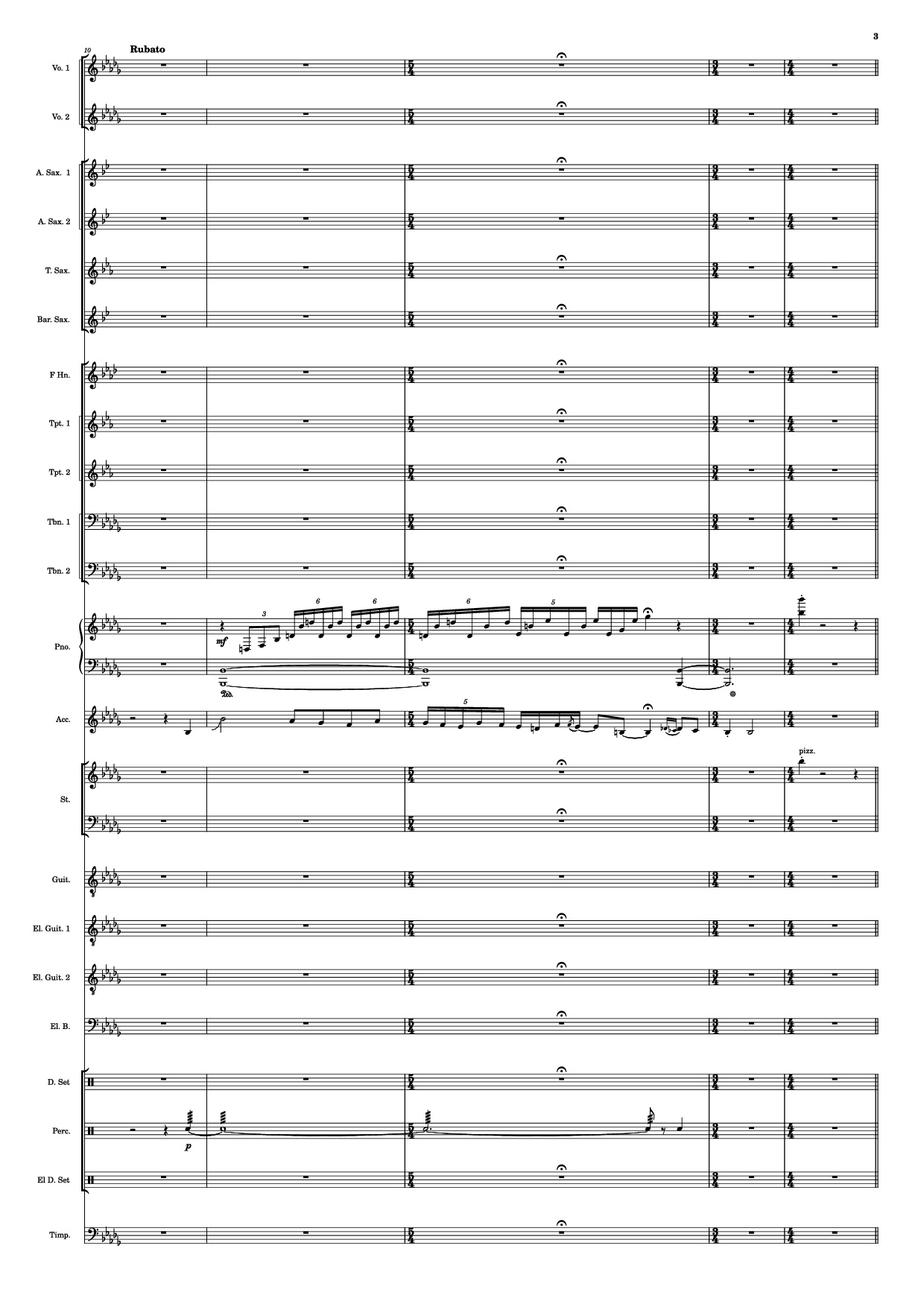 Trang 3 của Sheet nhạc PDF bài hát Se mettre sur son trente-et-un! Piano - HOYO-MiX