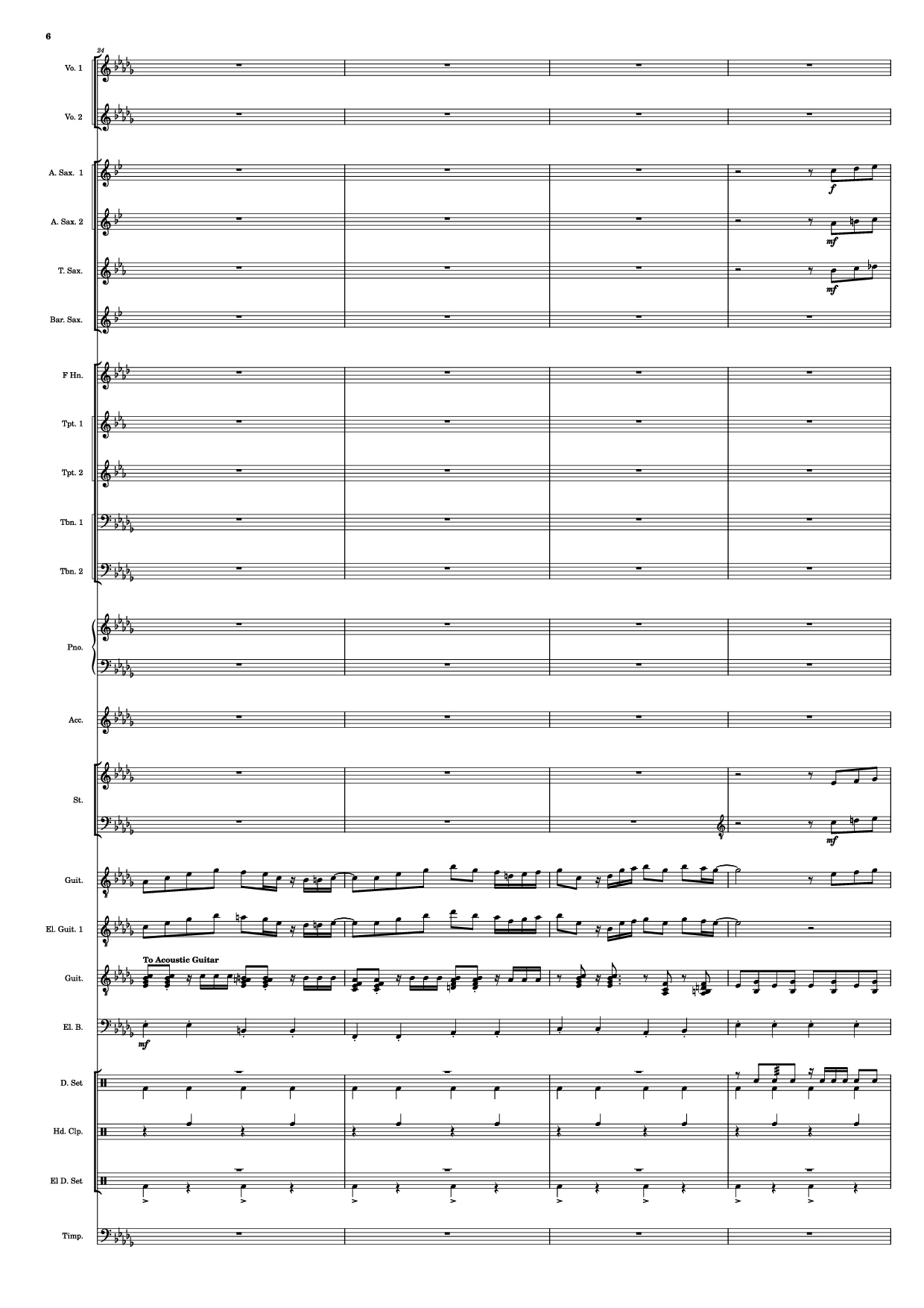 Trang 6 của Sheet nhạc PDF bài hát Se mettre sur son trente-et-un! Piano - HOYO-MiX