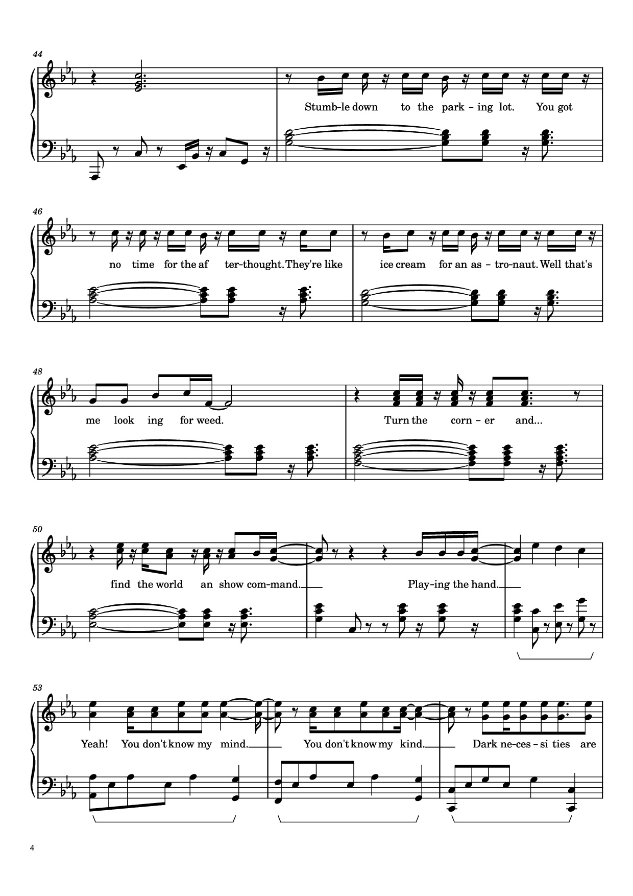 Trang 4 của Sheet nhạc PDF Piano bài hát Dark Necessities Piano - Red Hot Chili Peppers