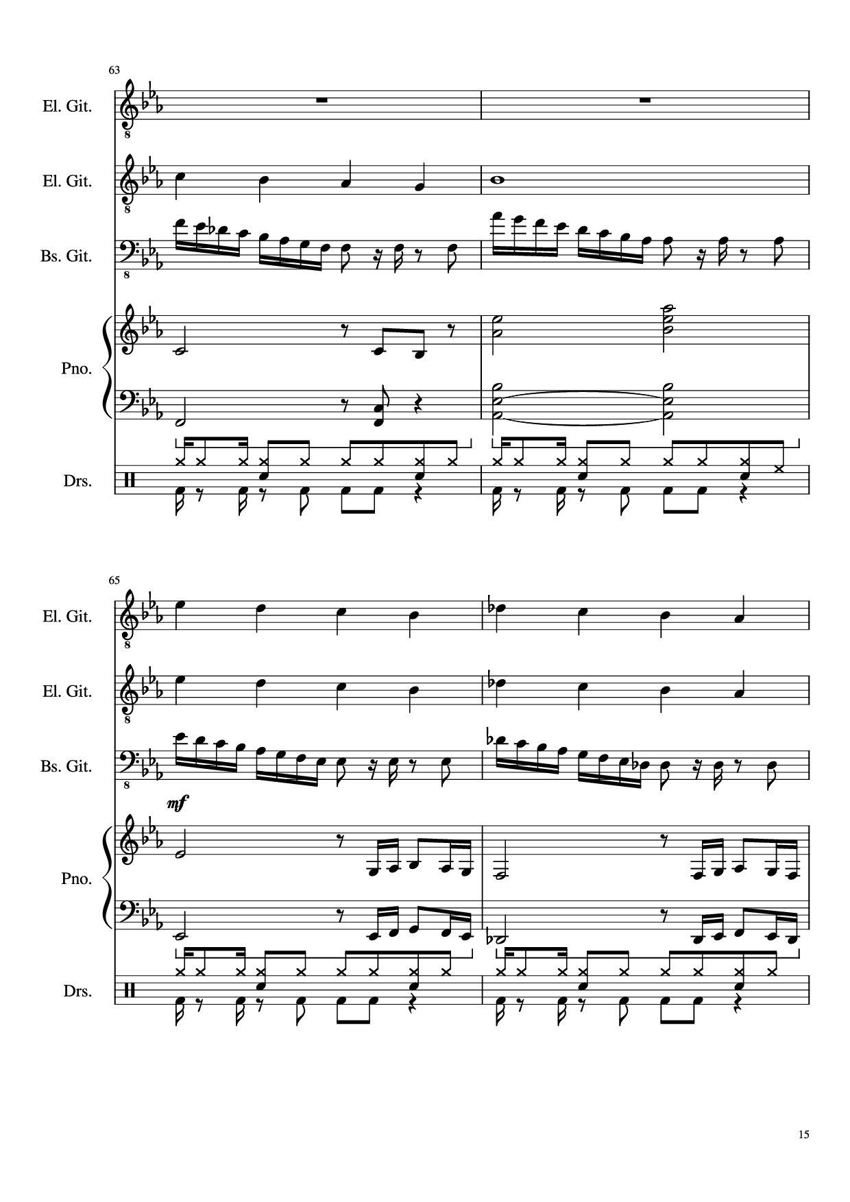 Trang 15 của Sheet nhạc PDF bài hát Dark Necessities Piano - JaronTu