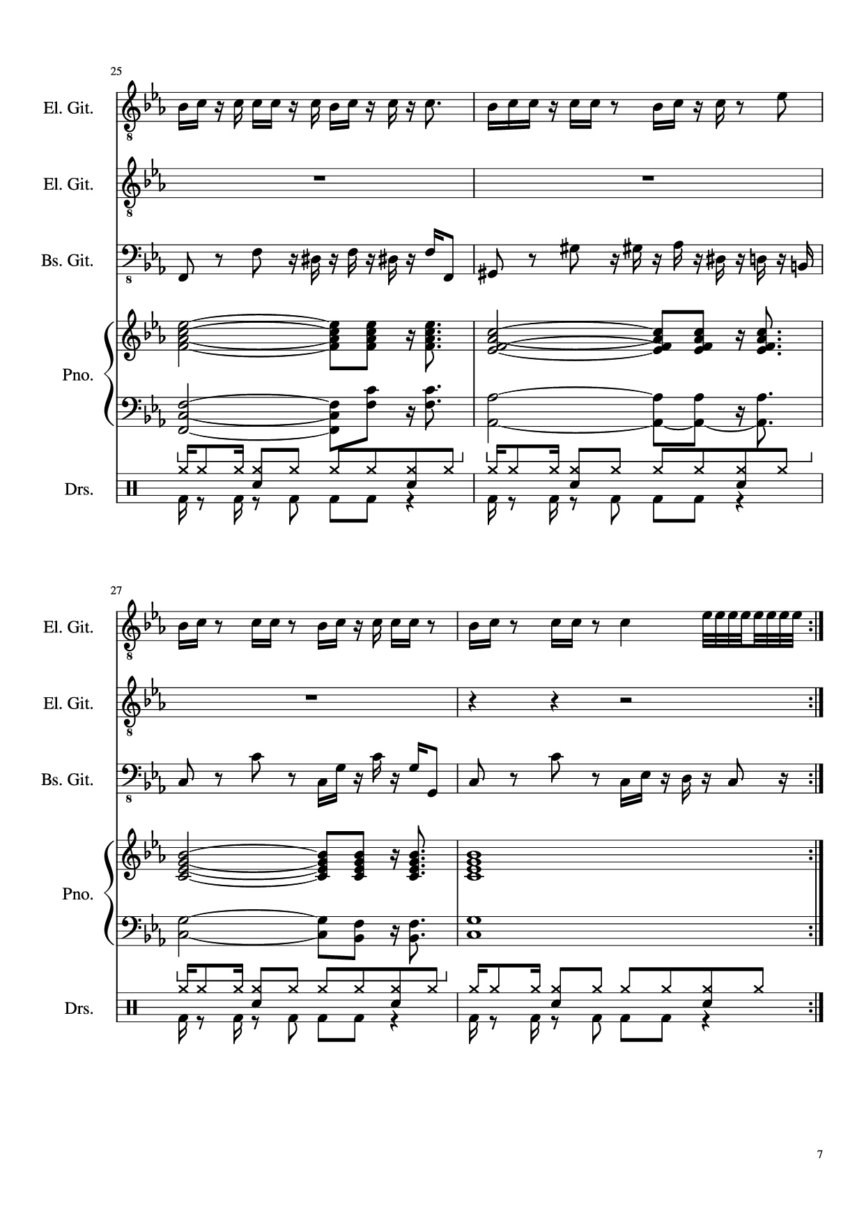 Trang 7 của Sheet nhạc PDF bài hát Dark Necessities Piano - JaronTu
