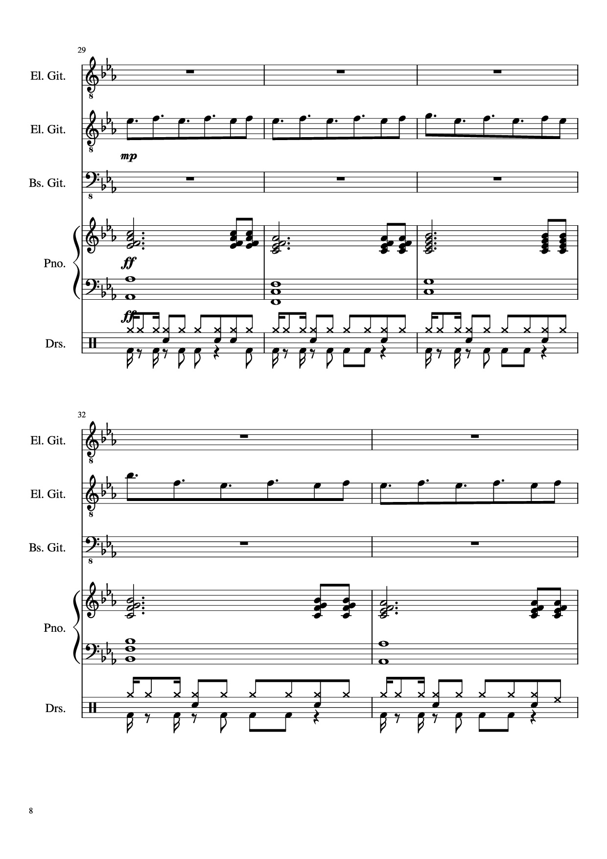 Trang 8 của Sheet nhạc PDF bài hát Dark Necessities Piano - JaronTu