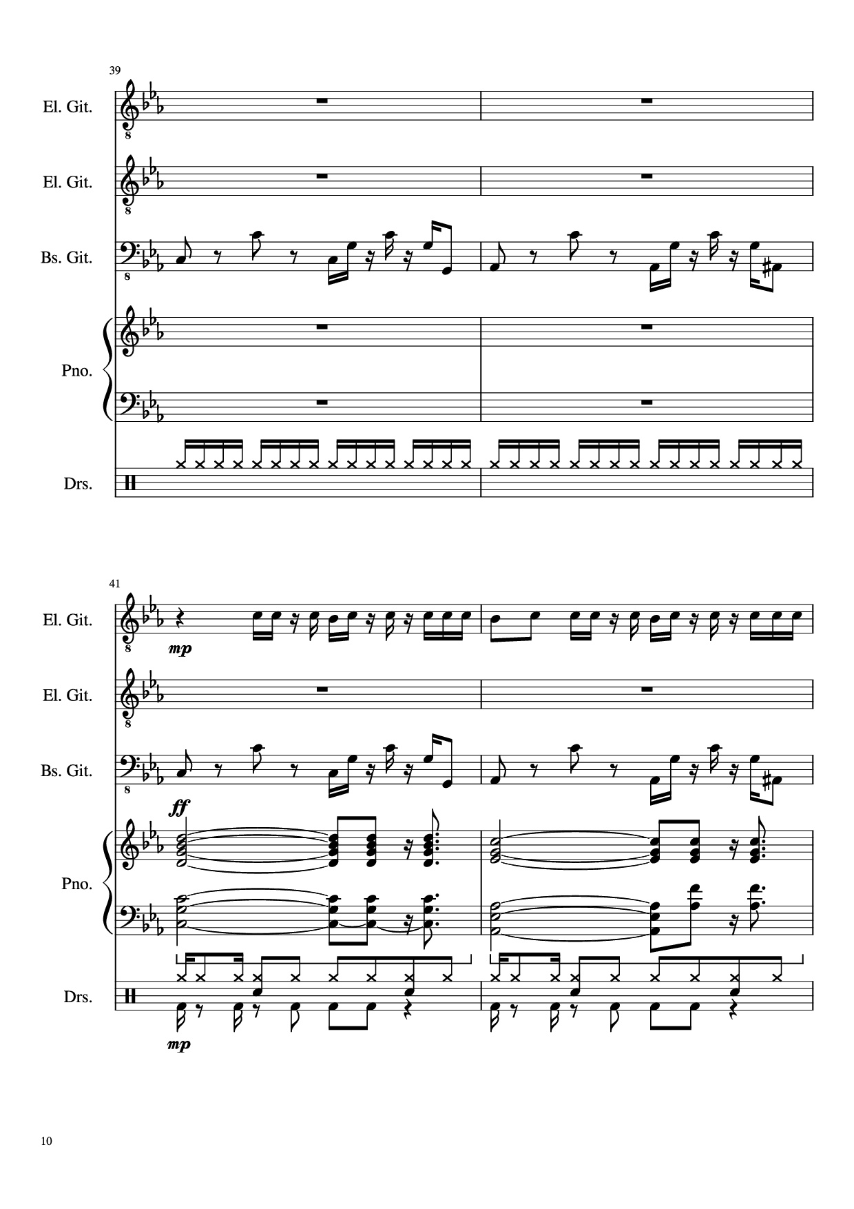Trang 10 của Sheet nhạc PDF bài hát Dark Necessities Piano - JaronTu