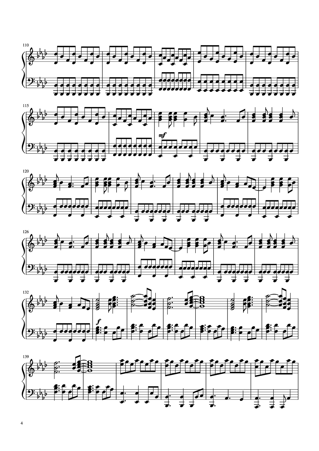 Trang 4 của Sheet nhạc PDF Piano bài hát Clocks Cold Play Transcription by Anthenius Music & Lyrics by Cold Play Piano - Undefined