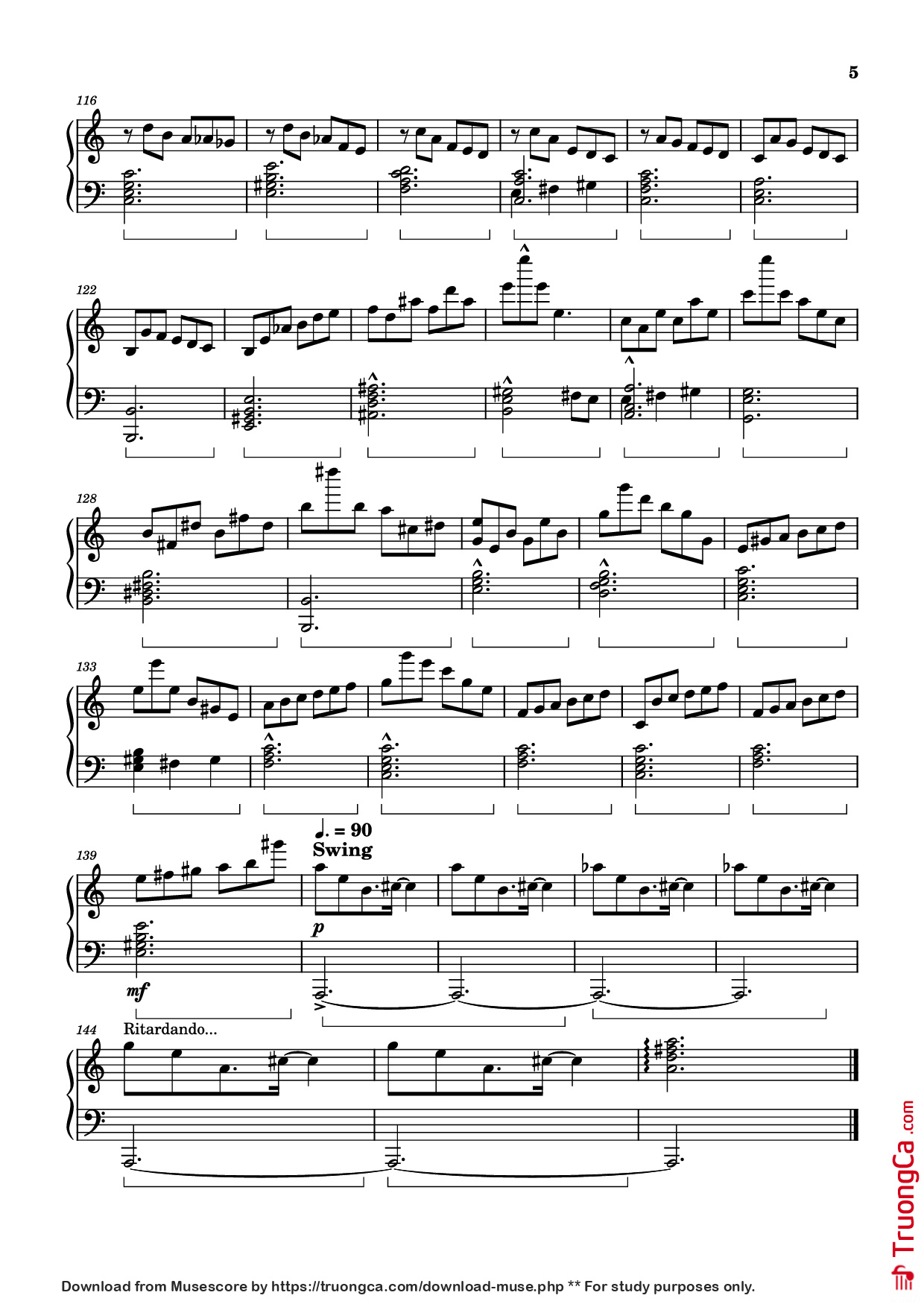 Trang 5 của Sheet nhạc PDF Piano bài hát Fate of the Stars Piano - Undefined