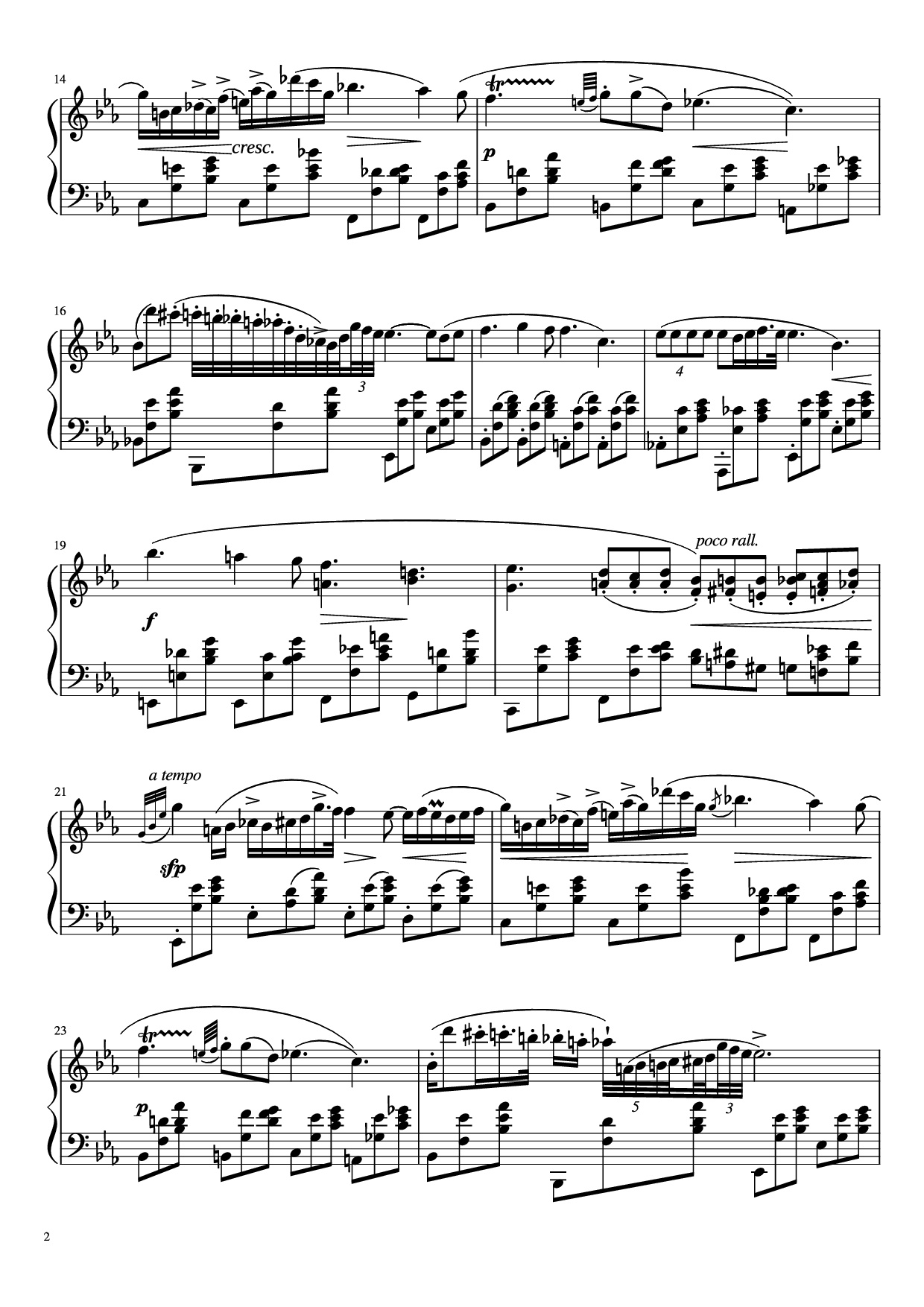 Trang 2 của Sheet nhạc PDF bài hát Nocturne in E♭ Major, Op.9 No.2 - Frederic Francois Chopin