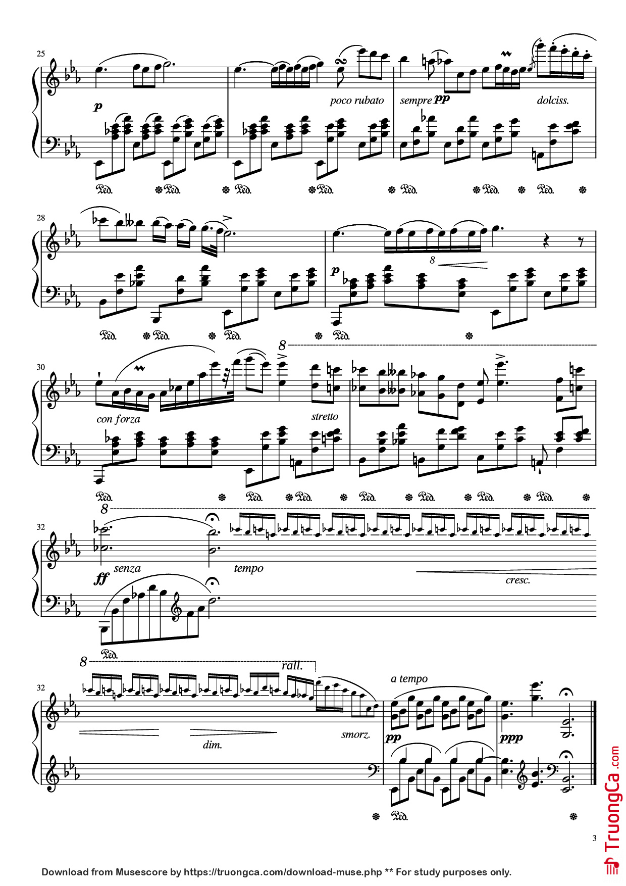 Trang 3 của Sheet nhạc PDF bài hát Nocturne in E♭ Major, Op.9 No.2 - Frederic Francois Chopin
