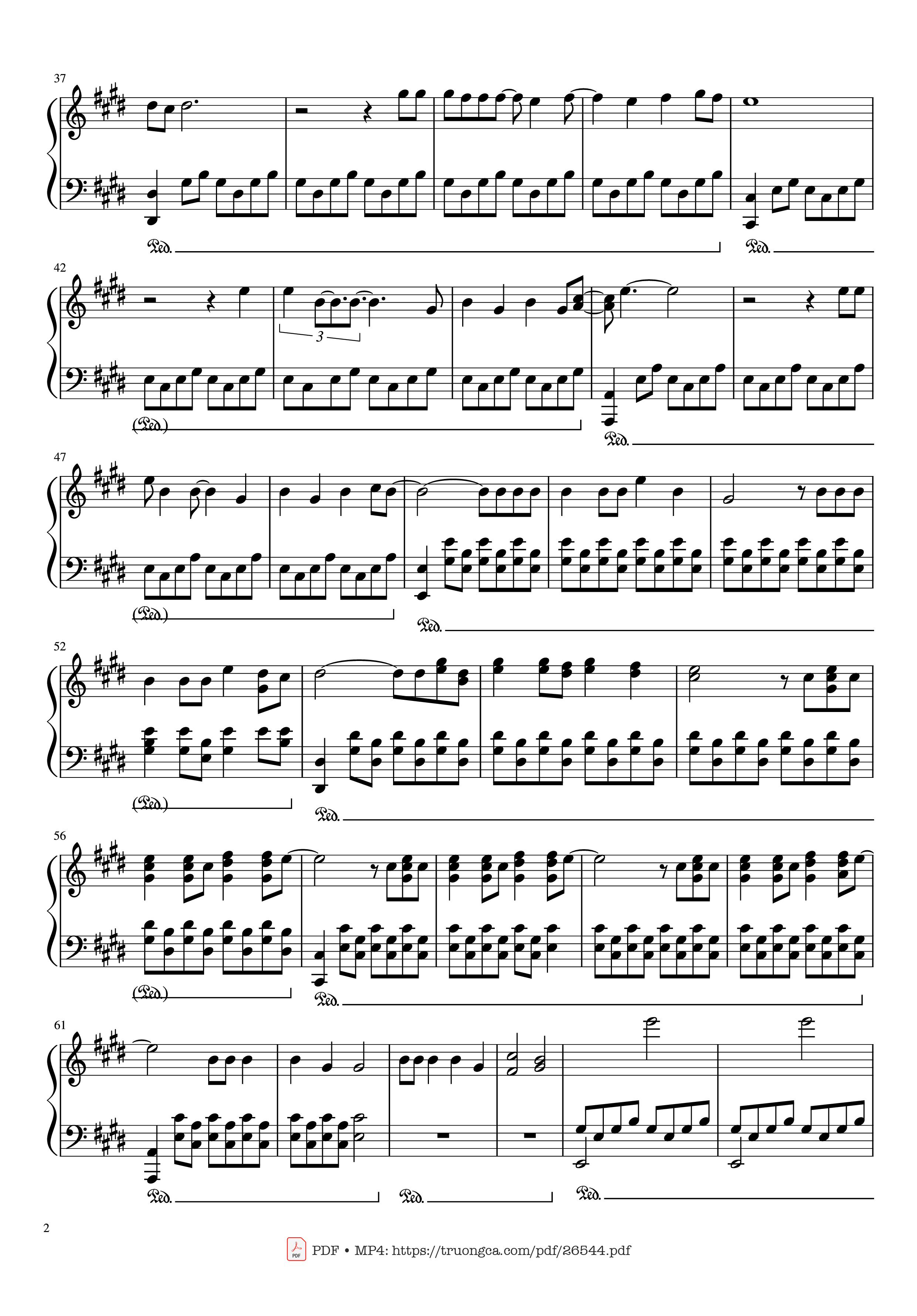 Trang 2 của Sheet nhạc PDF Piano bài hát Runaway Piano - Ramin Djawadi