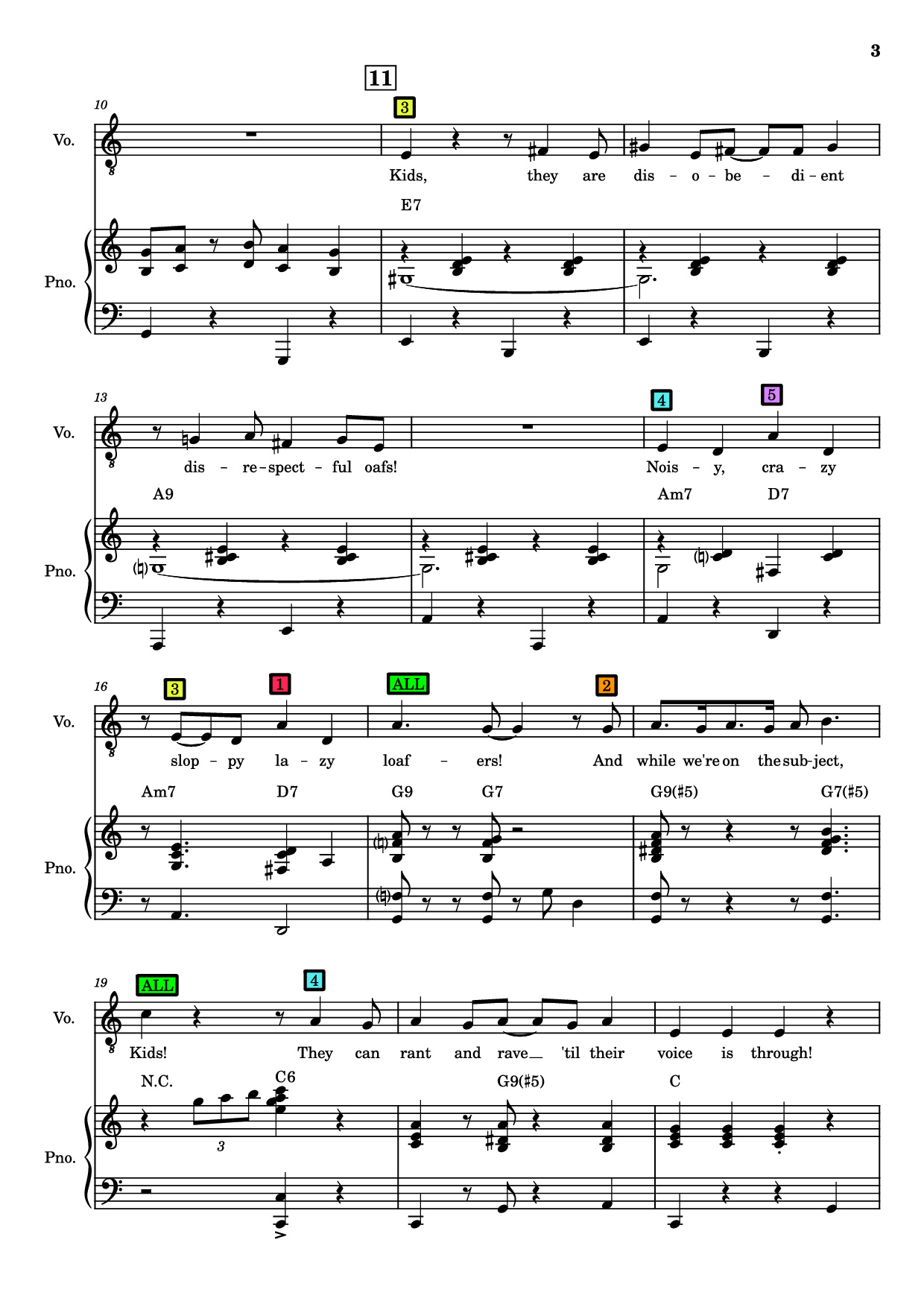 Trang 3 của Sheet nhạc PDF bài hát Kids Piano - Charles Strouse