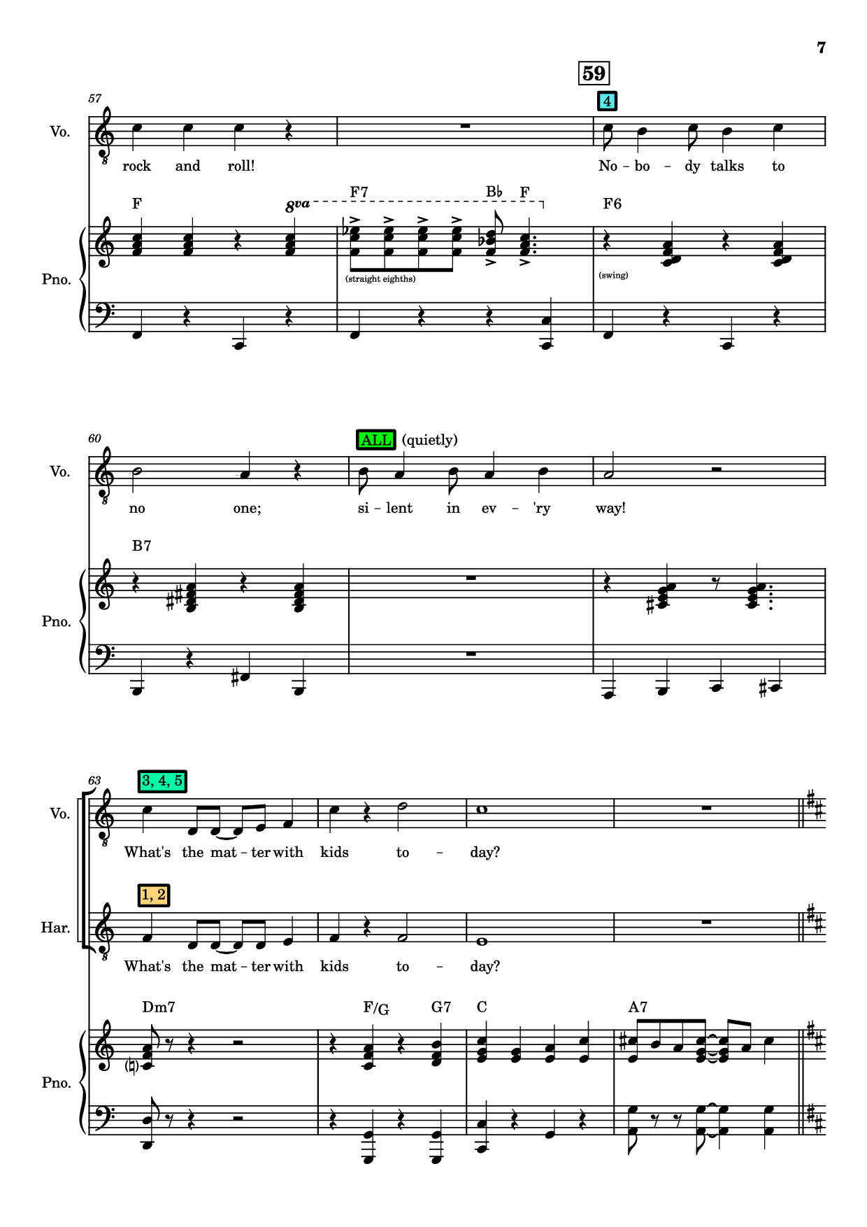 Trang 7 của Sheet nhạc PDF bài hát Kids Piano - Charles Strouse