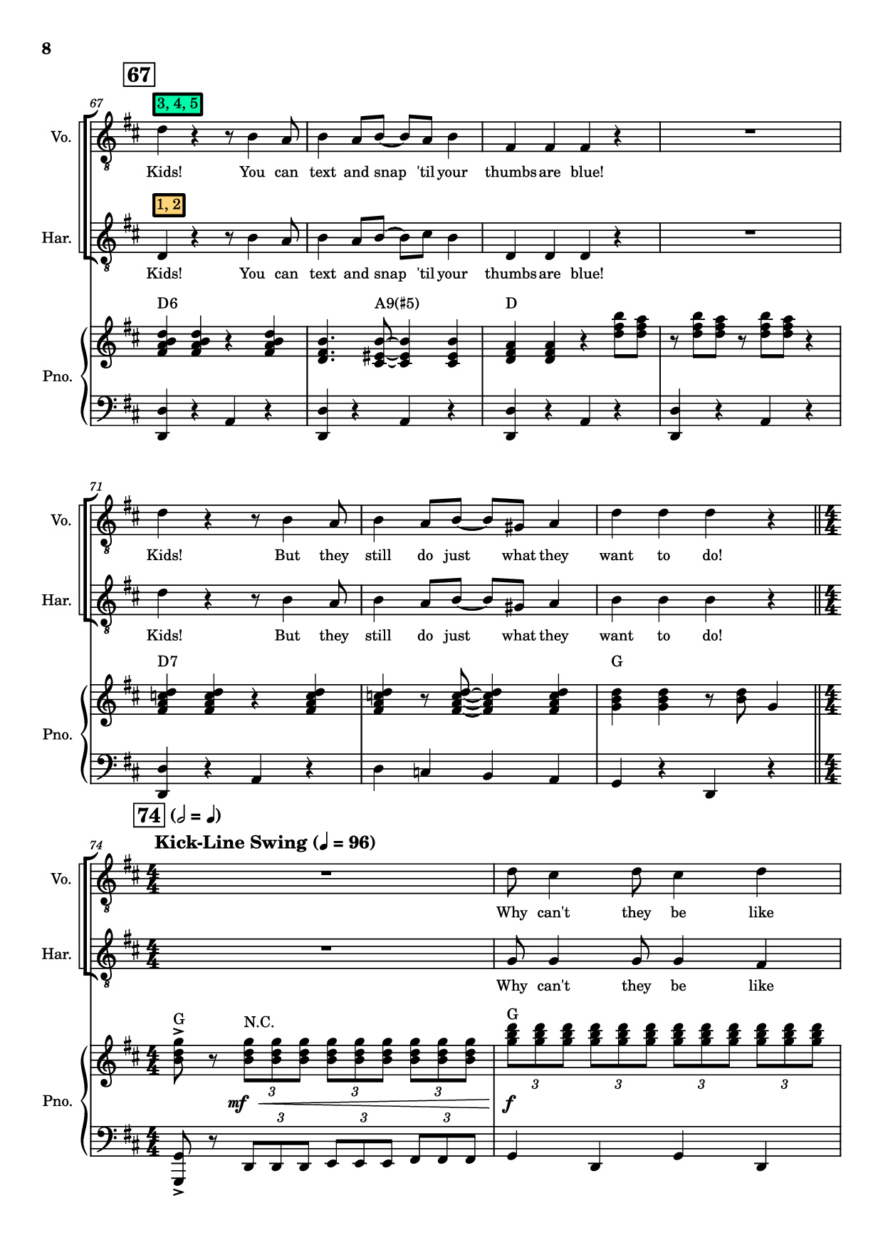 Trang 8 của Sheet nhạc PDF bài hát Kids Piano - Charles Strouse