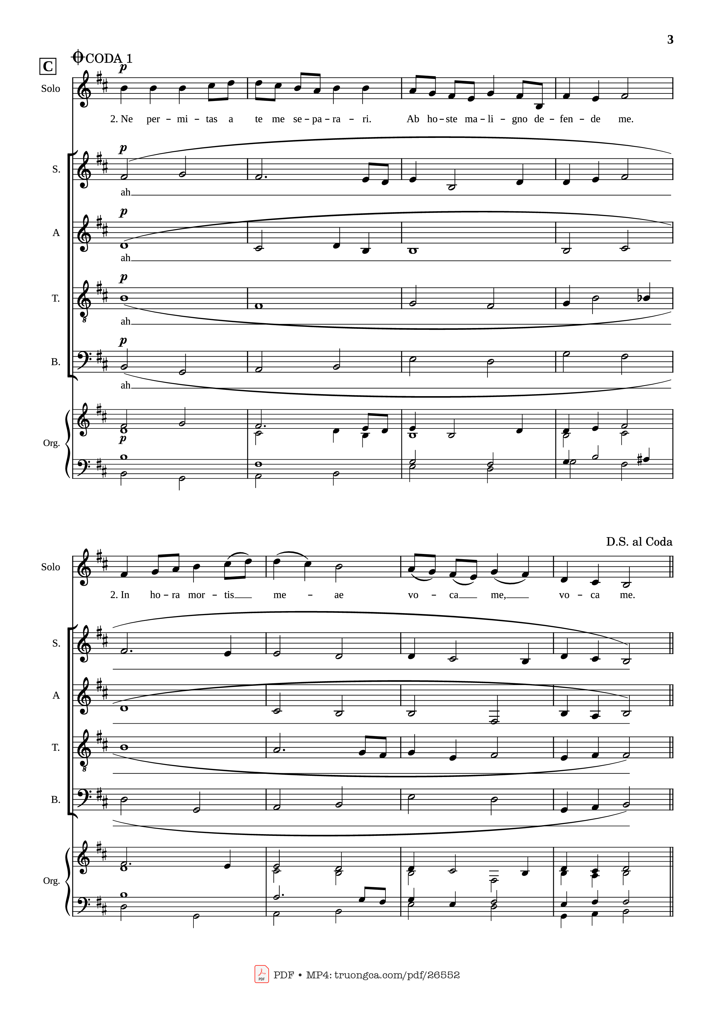 Trang 3 của Sheet nhạc PDF bài hát ANIMA CHRISTI - Compositionem