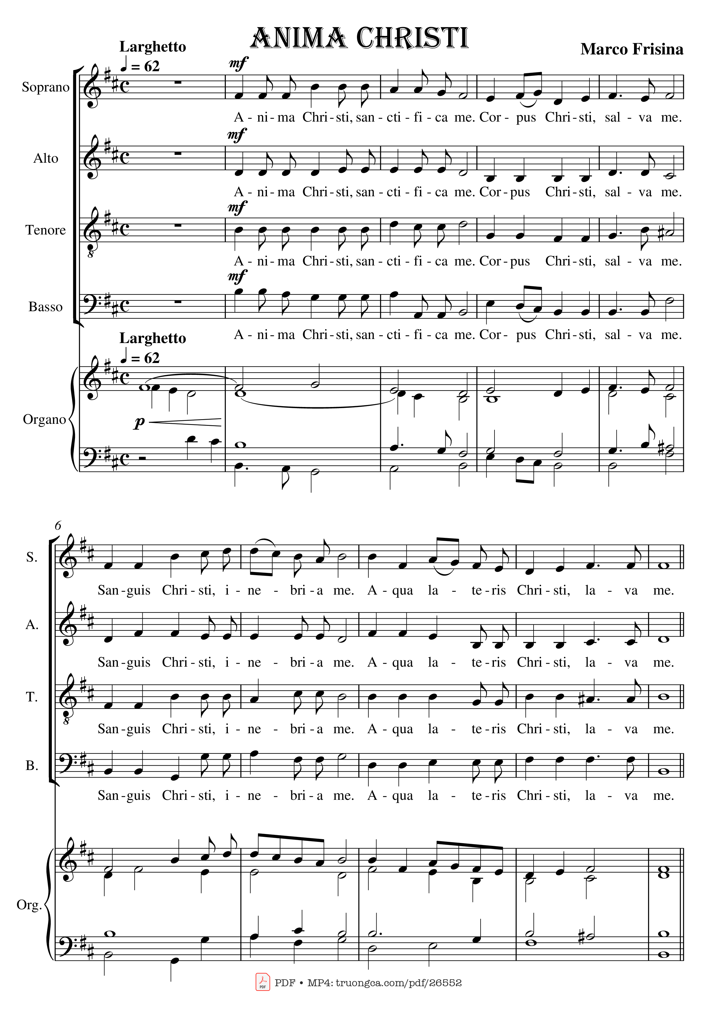 Trang 4 của Sheet nhạc PDF bài hát ANIMA CHRISTI - Compositionem