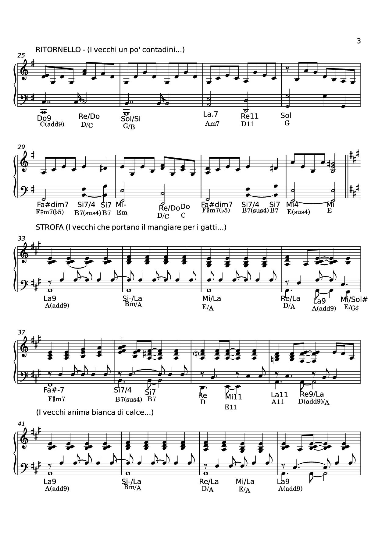 Trang 3 của Sheet nhạc PDF Piano bài hát I VECCHI di Claudio Baglioni Piano - Claudio Baglioni