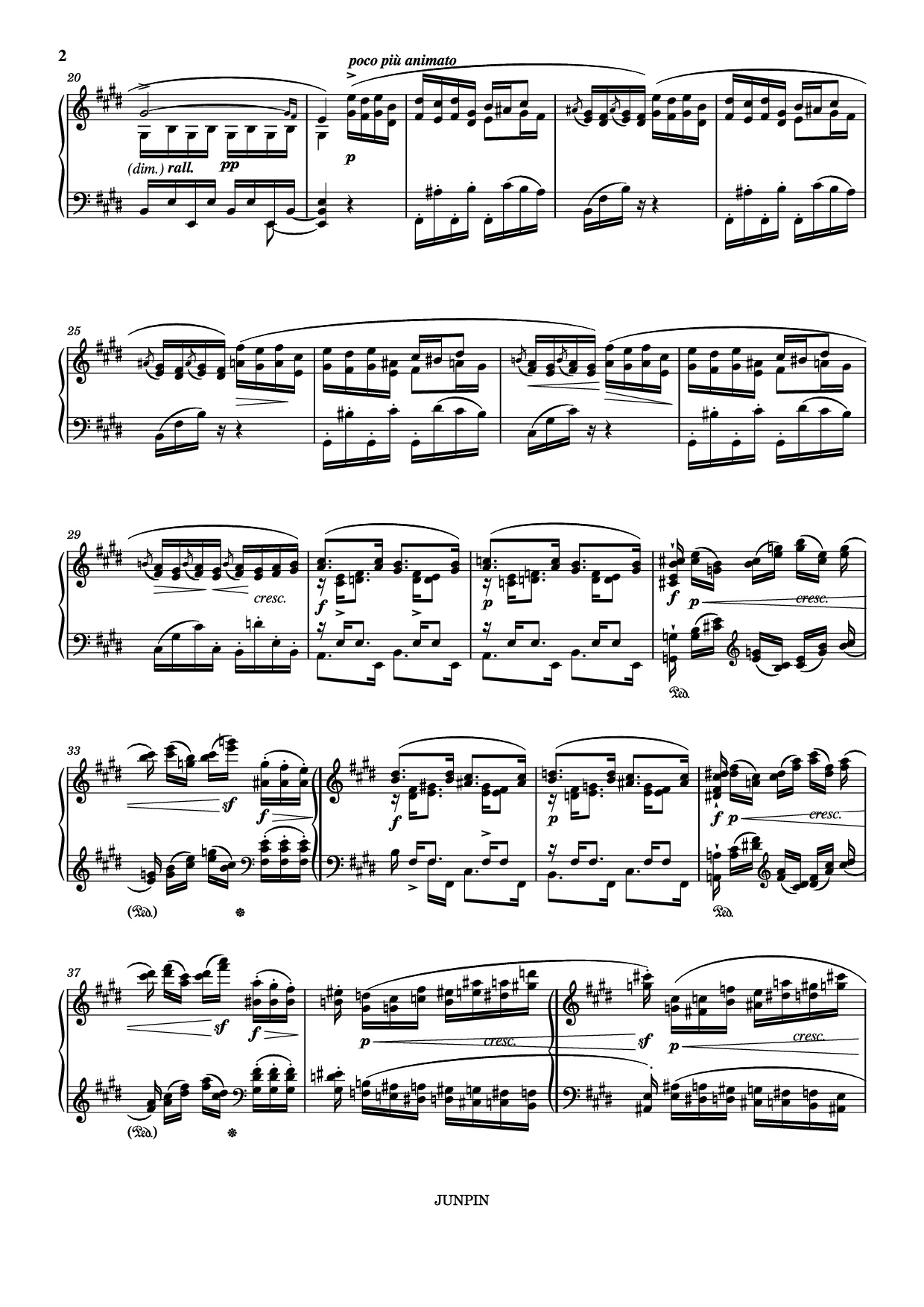 Trang 2 của Sheet nhạc PDF bài hát Etude Op.10 No.3 in E Major - Chopin