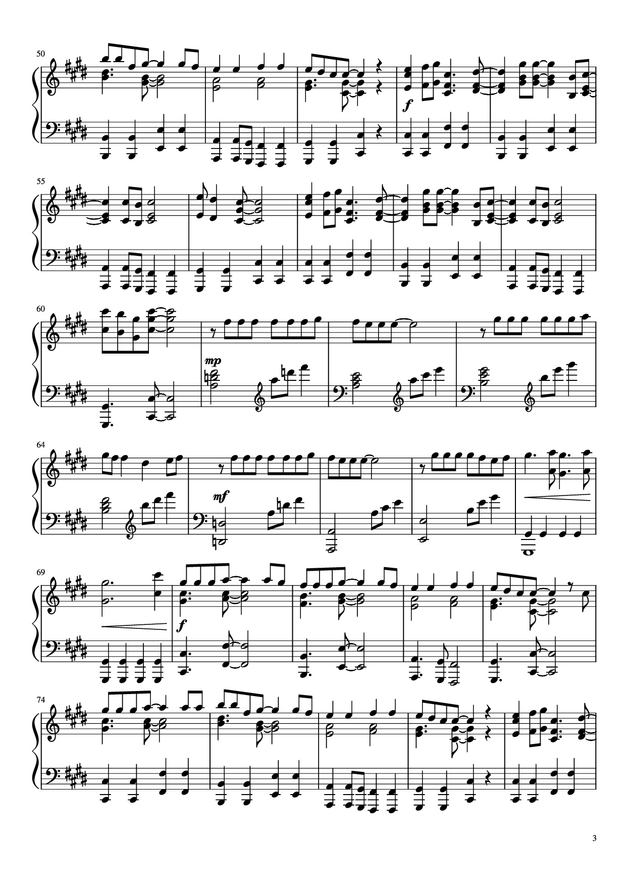 Trang 3 của Sheet nhạc PDF Piano bài hát Kings & Queens Piano - Ava Max