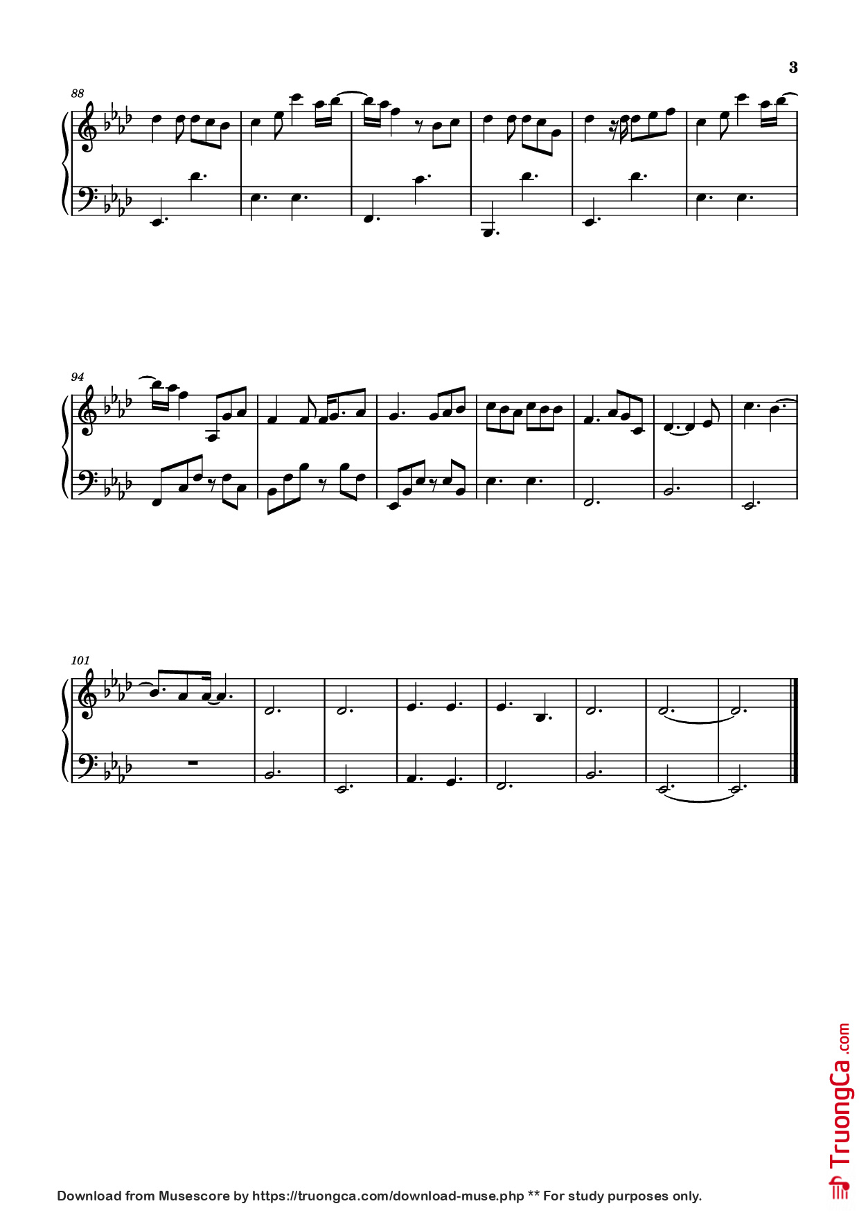 Trang 3 của Sheet nhạc PDF Piano bài hát Glimpse of us Piano - Wesley Steenbergen