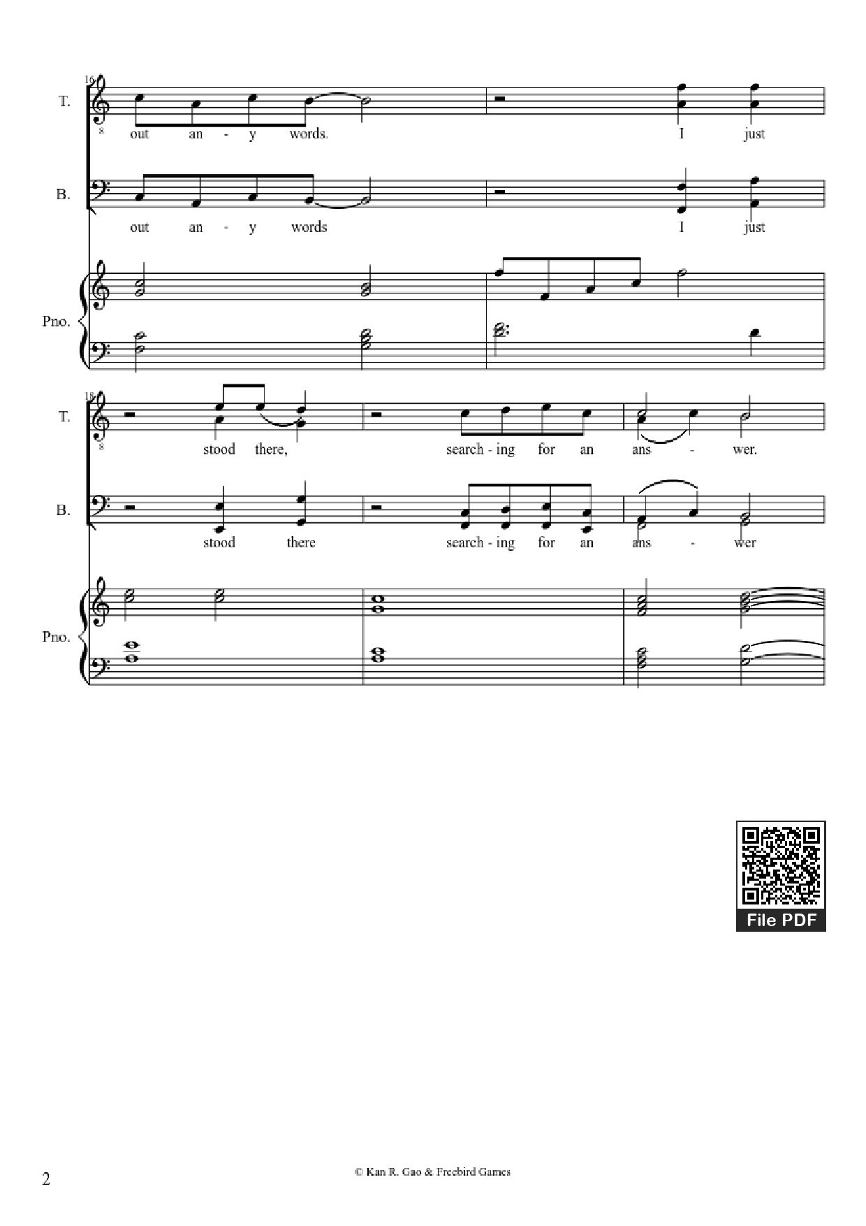 Trang 2 của Sheet nhạc PDF Piano Guitar Tab bài hát Everything
