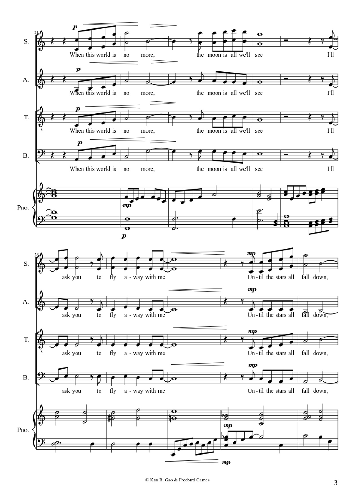 Trang 3 của Sheet nhạc PDF Piano Guitar Tab bài hát Everything