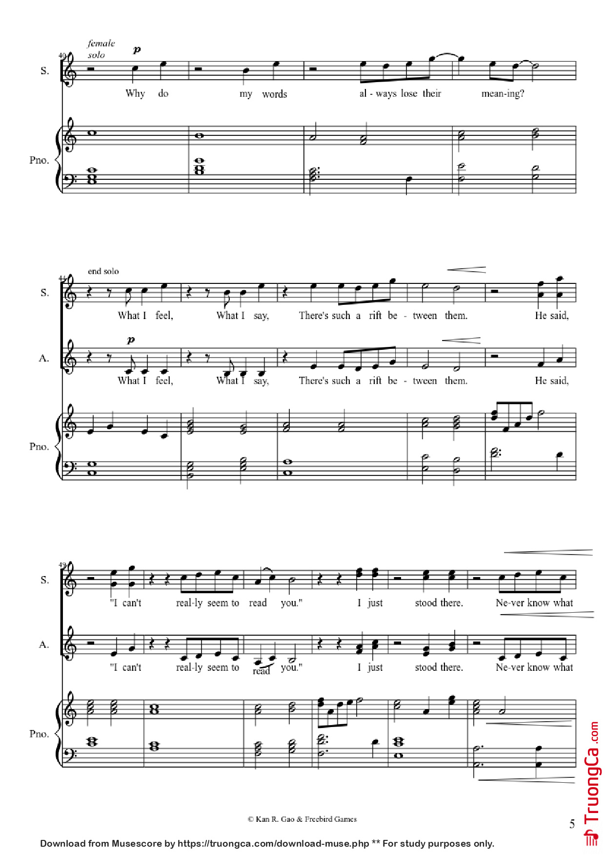 Trang 5 của Sheet nhạc PDF Piano Guitar Tab bài hát Everything