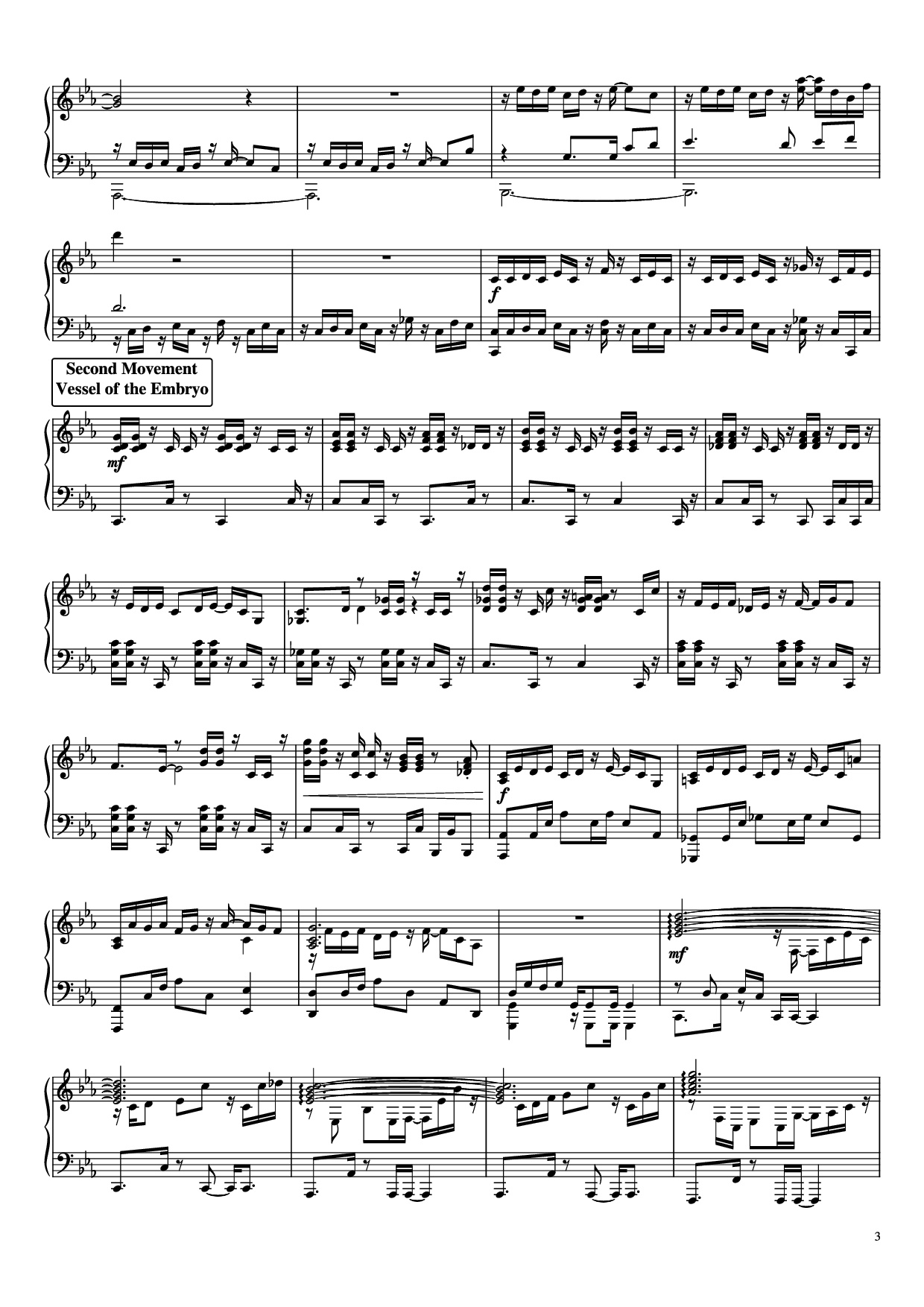 Trang 3 của Sheet nhạc PDF Piano bài hát Suite : The Star Conquering Traveler Piano - Undefined