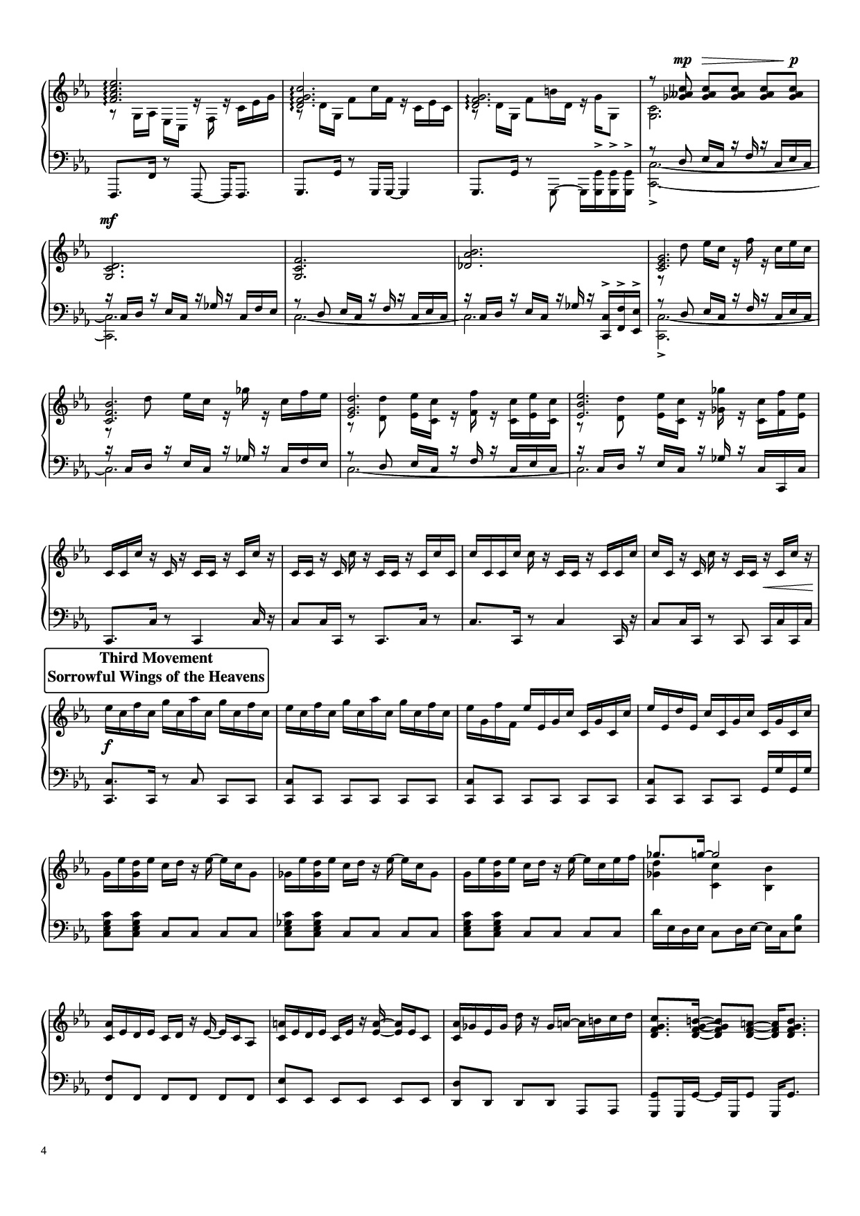 Trang 4 của Sheet nhạc PDF Piano bài hát Suite : The Star Conquering Traveler Piano - Undefined