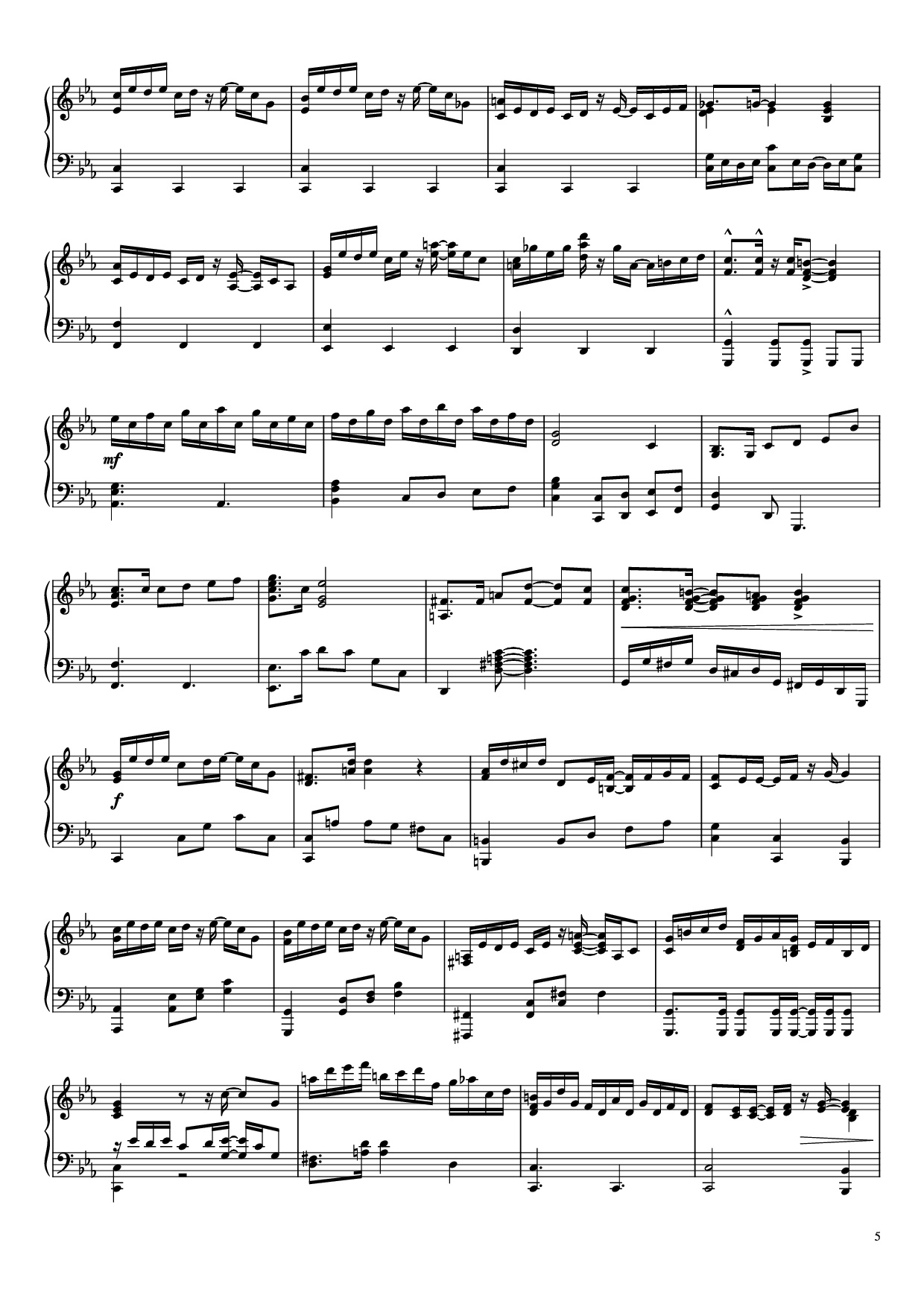Trang 5 của Sheet nhạc PDF Piano bài hát Suite : The Star Conquering Traveler Piano - Undefined