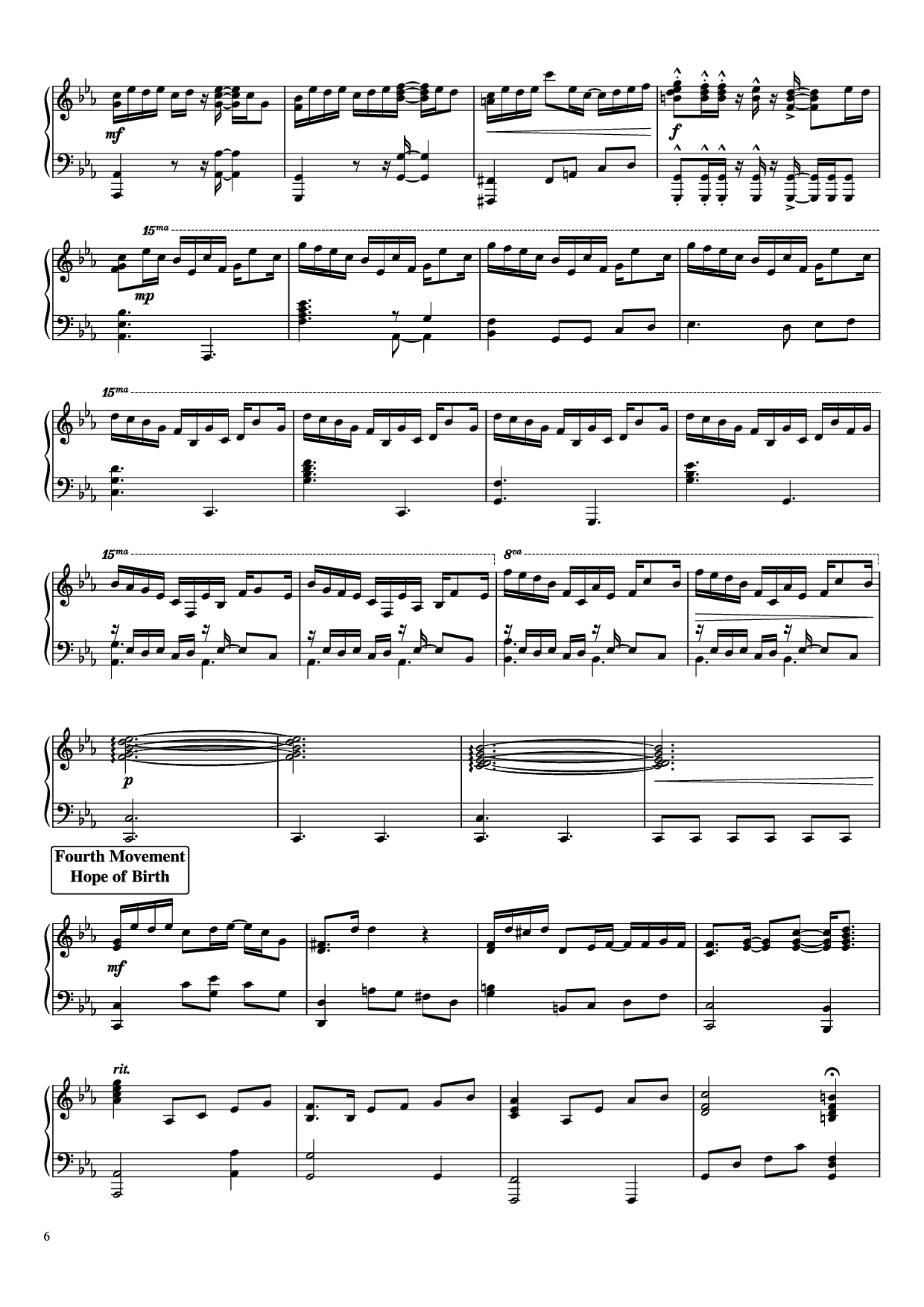 Trang 6 của Sheet nhạc PDF Piano bài hát Suite : The Star Conquering Traveler Piano - Undefined