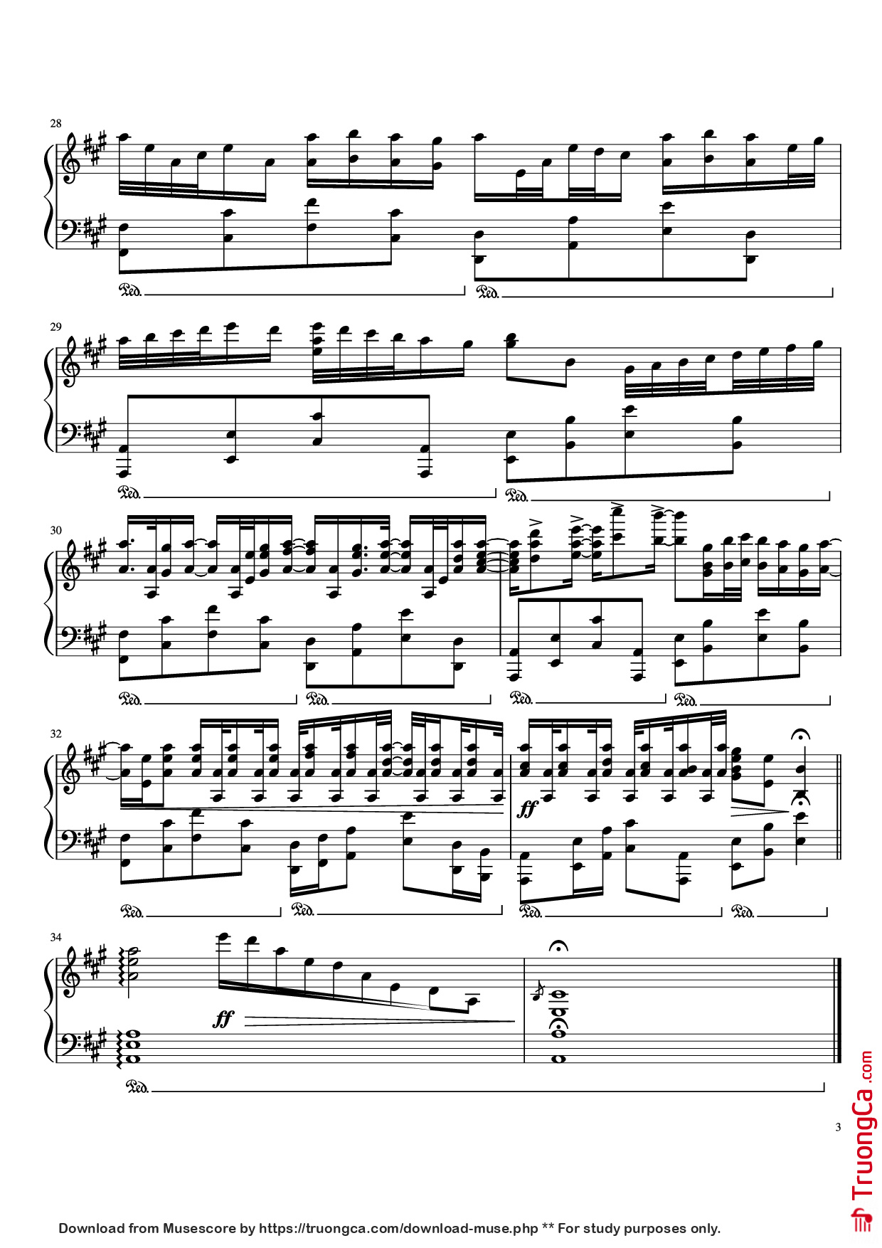 Trang 3 của Sheet nhạc PDF Piano bài hát River Flows in You Piano - Undefined