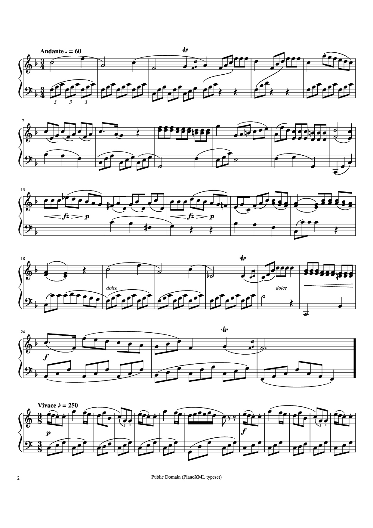 Trang 2 của Sheet nhạc PDF bài hát Sonatina Piano - Muzio Clementi