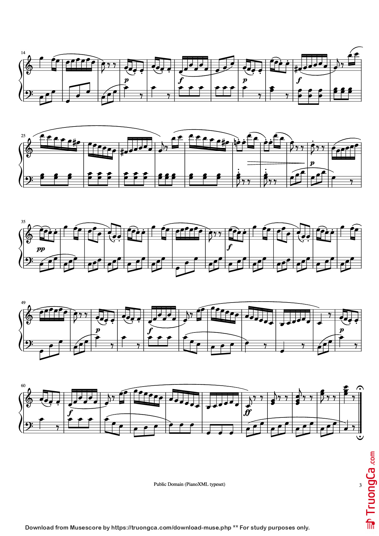 Trang 3 của Sheet nhạc PDF bài hát Sonatina Piano - Muzio Clementi