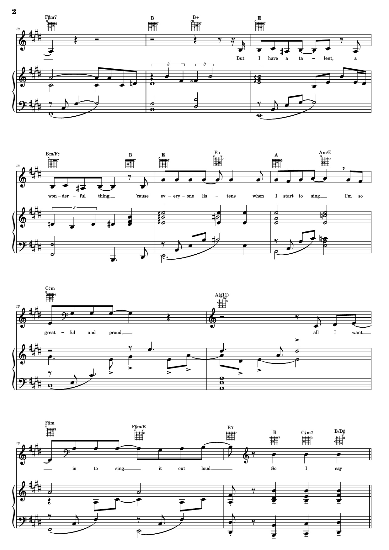 Trang 2 của Sheet nhạc PDF Piano Guitar Tab bài hát Thank You For The Music Piano - B. Andersson/B. Ulvaeus