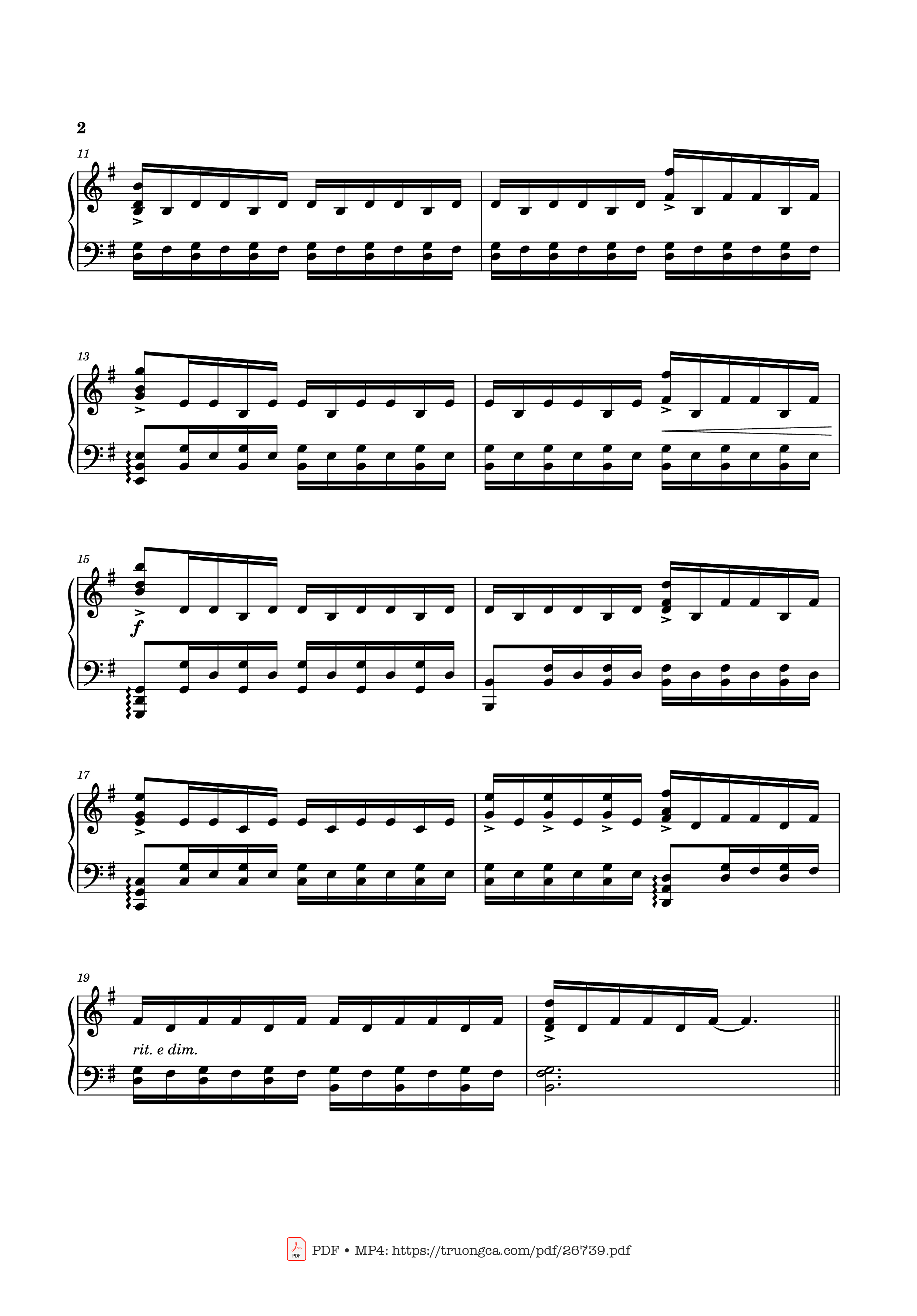 Trang 2 của Sheet nhạc PDF Piano bài hát Can You Hear the Music Piano - Ludwig Goransson