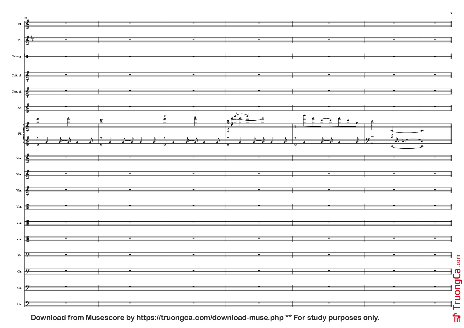 Trang 7 của Sheet nhạc PDF bài hát Forrest Gump Piano - A. Silvestri