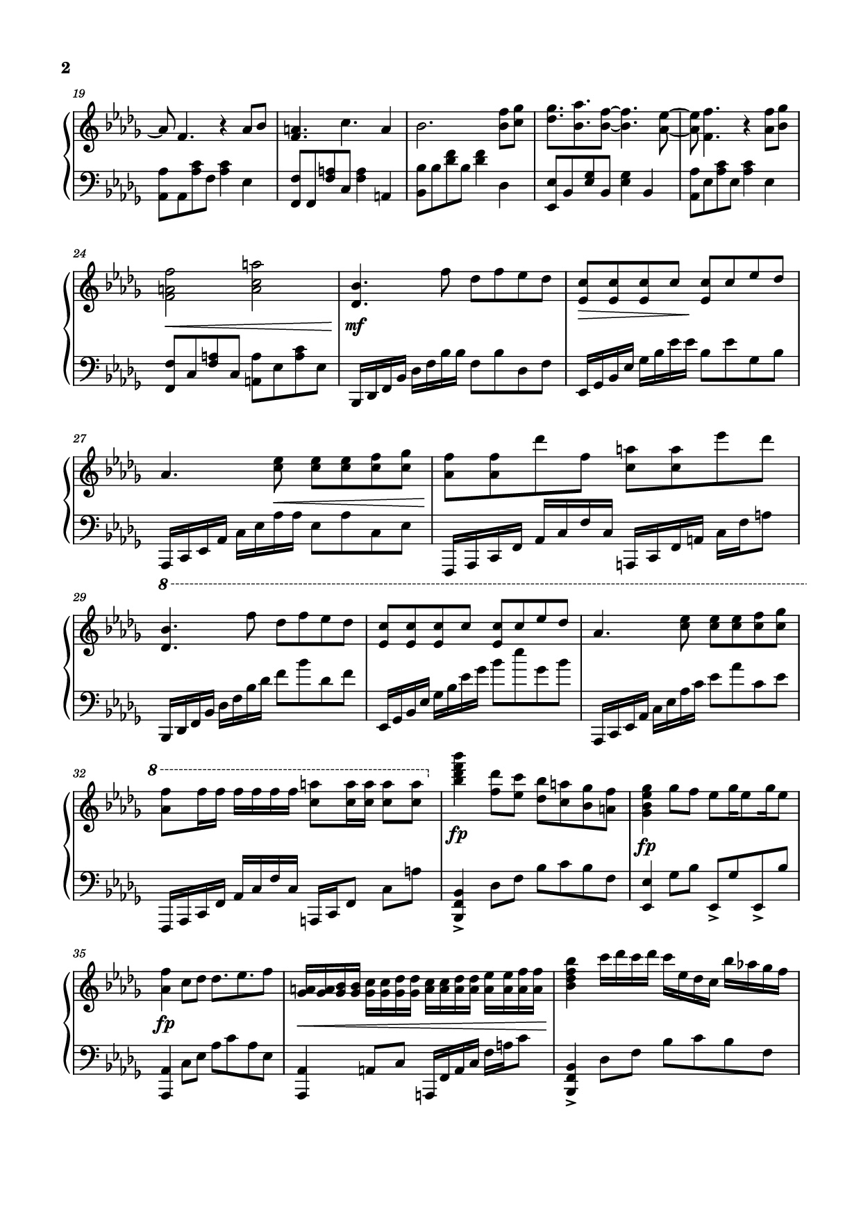 Trang 2 của Sheet nhạc PDF Piano bài hát Prologue: Lycoris Radiata Piano - Spikes
