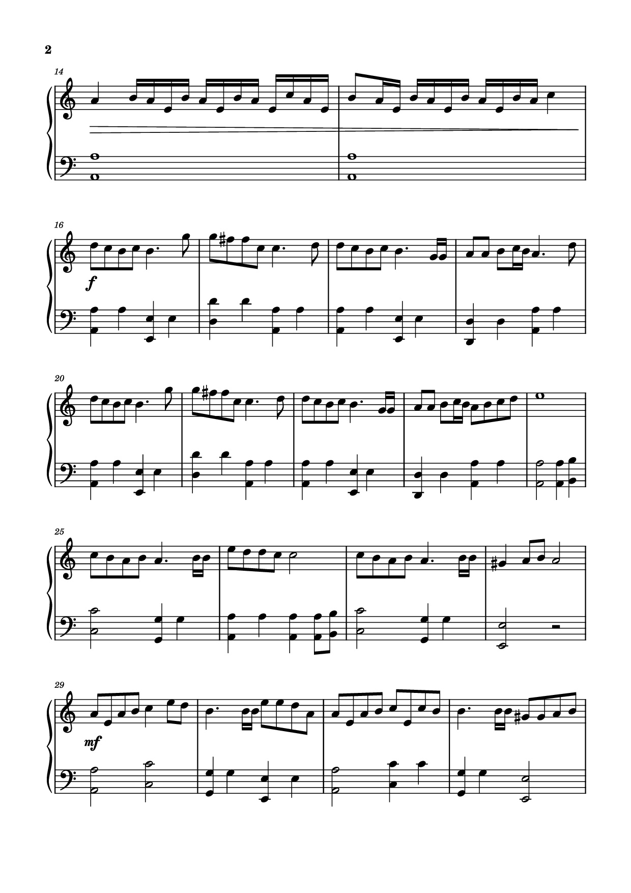 Trang 2 của Sheet nhạc PDF Piano bài hát The Unforgiven Piano - JAMES HETFIELD, KIRK HAMMETT, & LARS ULRICH