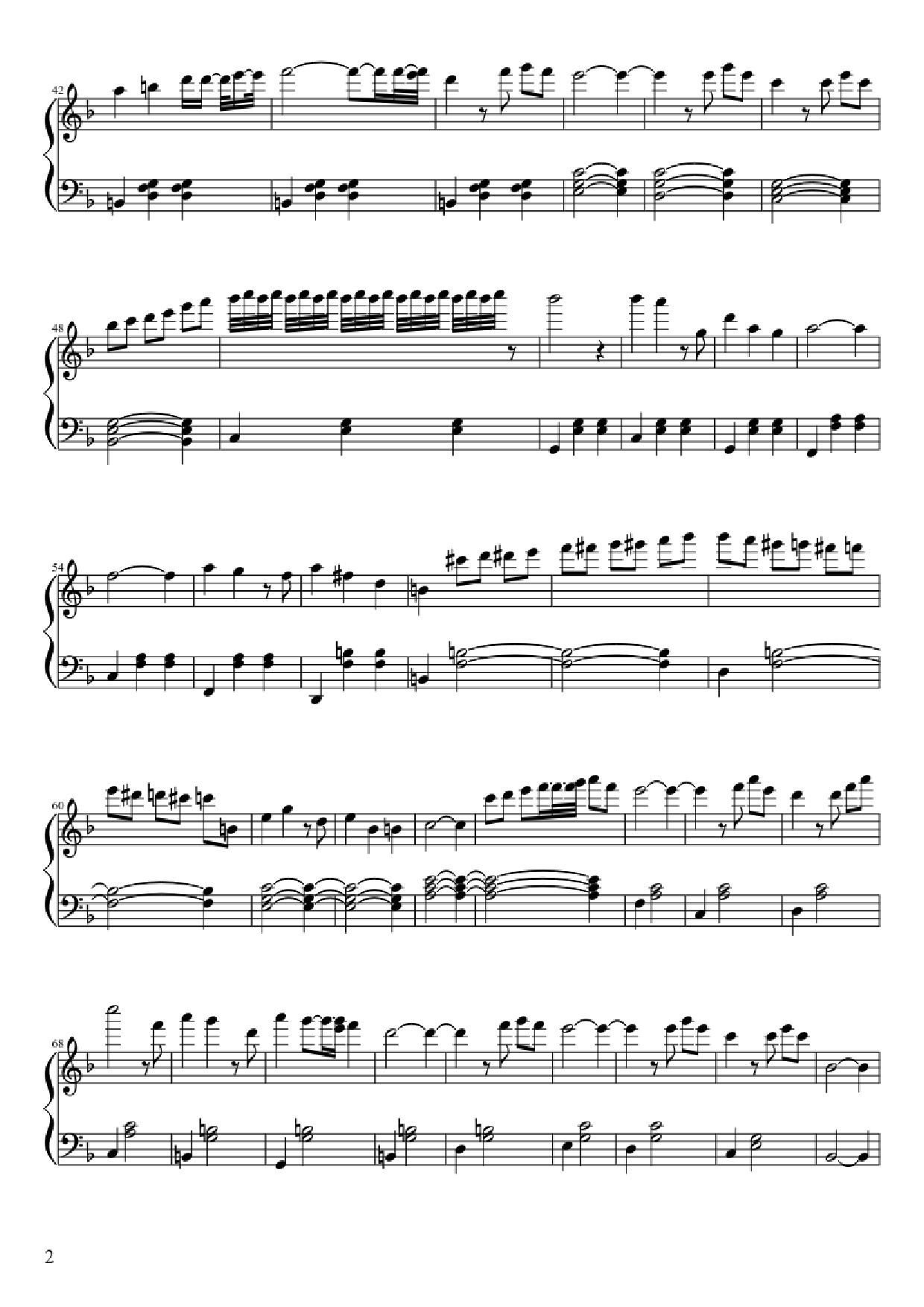 Trang 2 của Sheet nhạc PDF Piano bài hát Disney Pixar: Up Theme Piano - Undefined