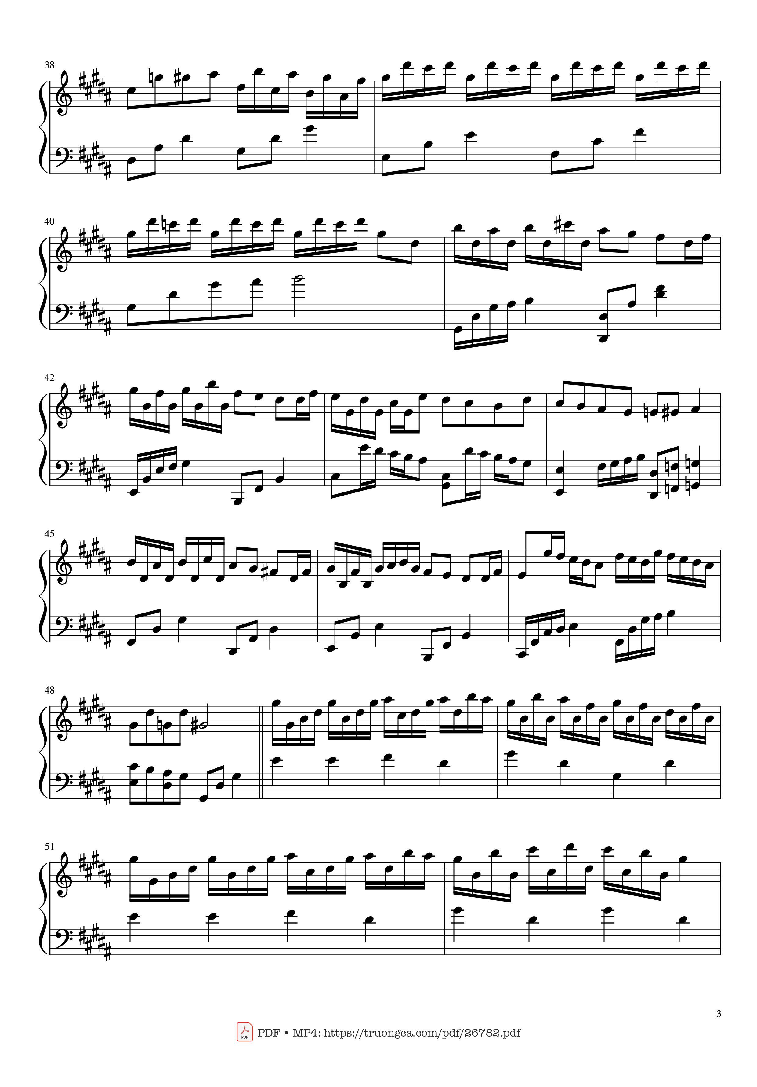 Trang 3 của Sheet nhạc PDF Piano bài hát Flower Dance Piano - Composed by DJ Okawari