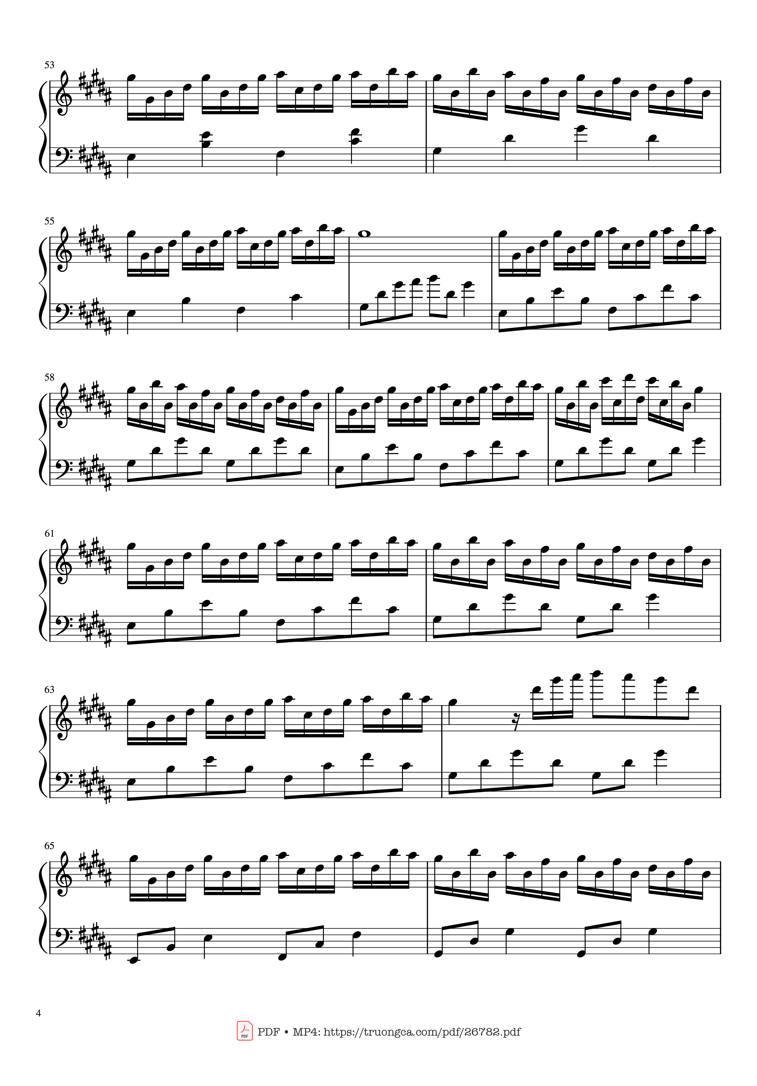 Trang 4 của Sheet nhạc PDF Piano bài hát Flower Dance Piano - Composed by DJ Okawari