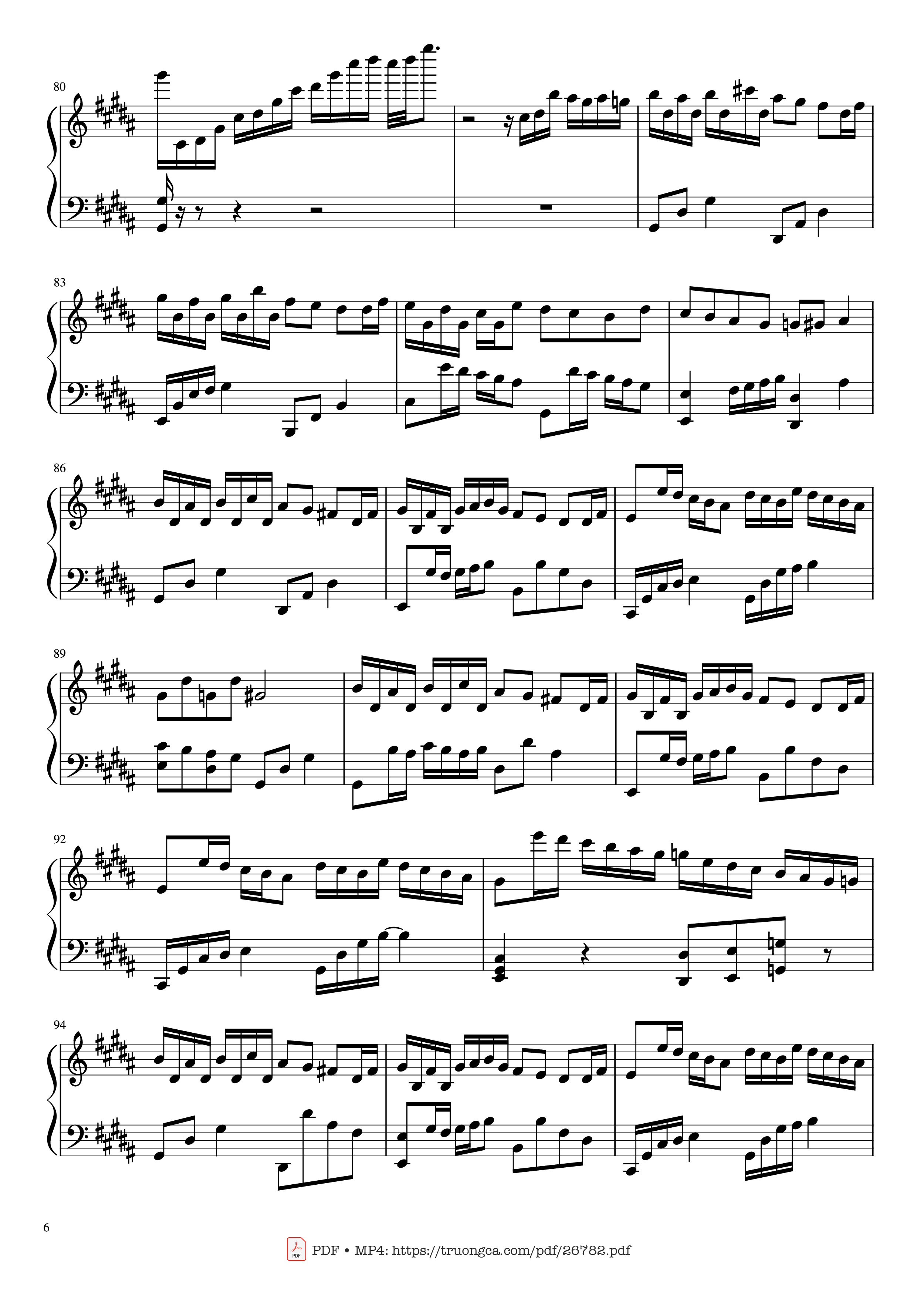 Trang 6 của Sheet nhạc PDF Piano bài hát Flower Dance Piano - Composed by DJ Okawari