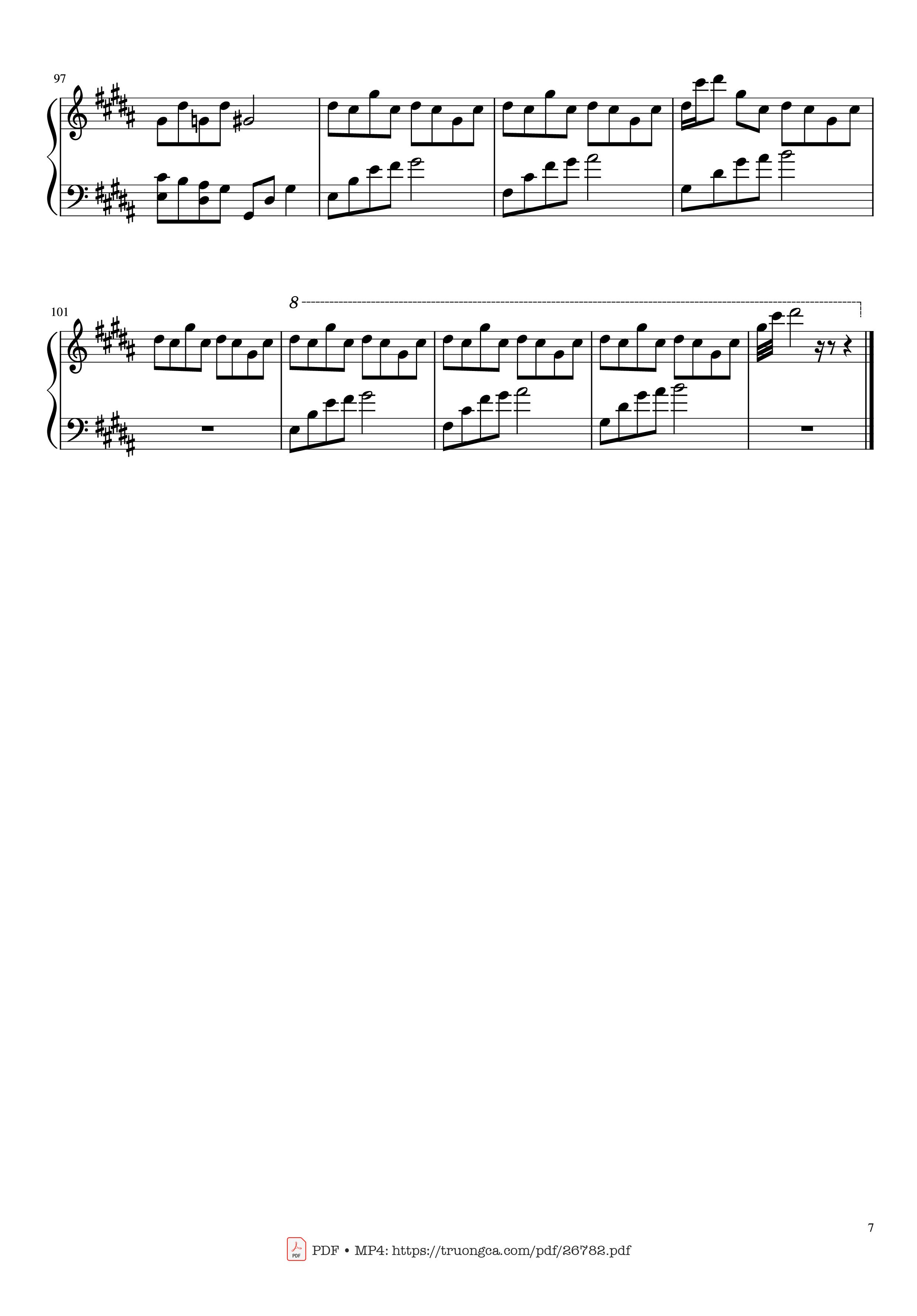 Trang 7 của Sheet nhạc PDF Piano bài hát Flower Dance Piano - Composed by DJ Okawari