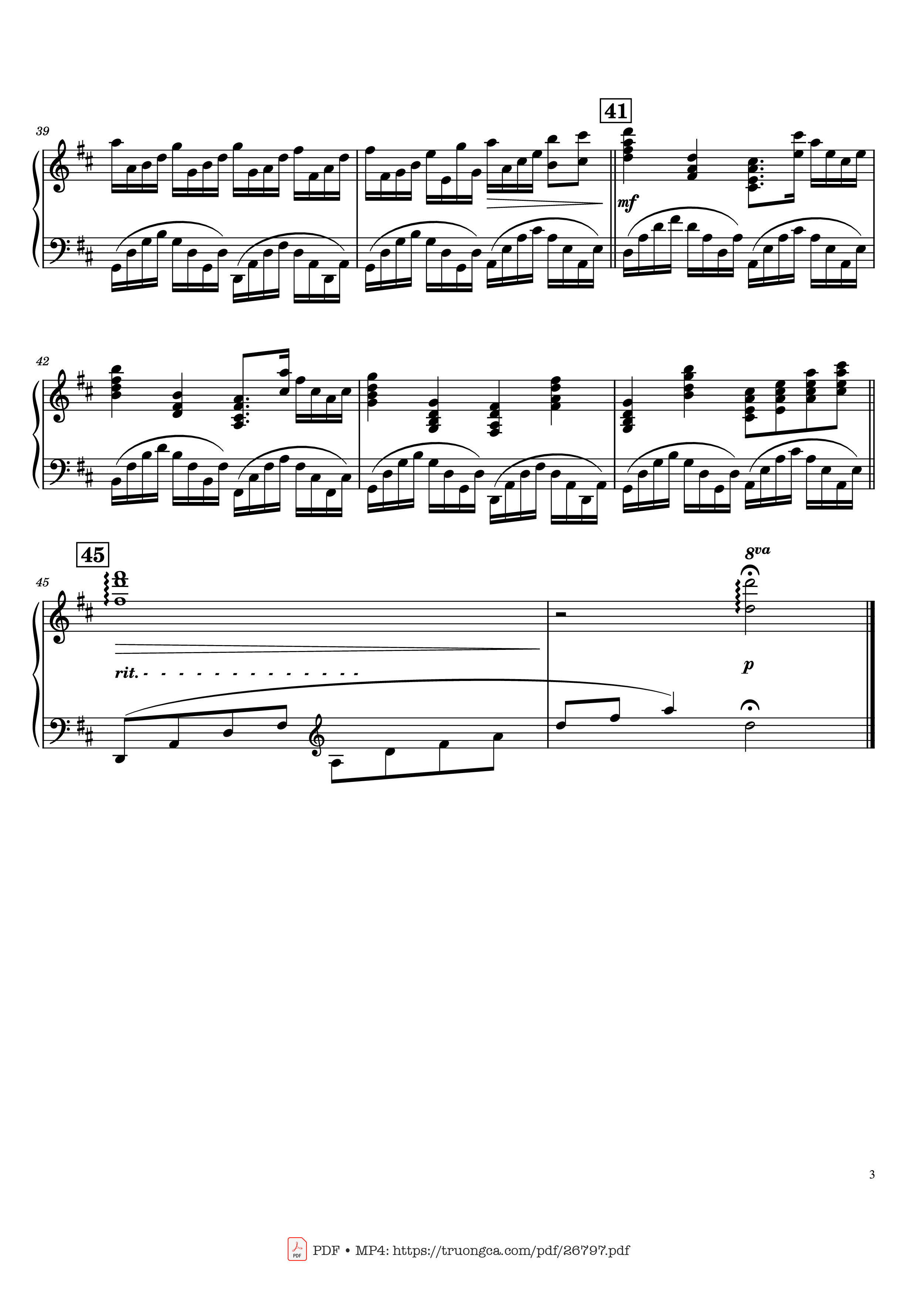 Trang 3 của Sheet nhạc PDF Piano bài hát Pachelbel