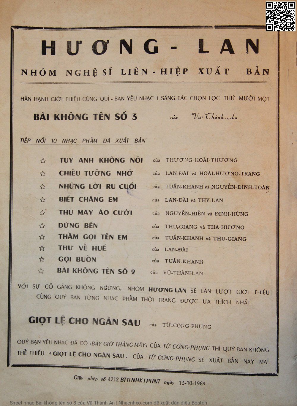 Trang 4 của Sheet nhạc PDF bài hát Bài không tên số 3 - Vũ Thành An, 1. Yêu nhau  cho nhau nụ cười. Thương  nhau cho nhau cuộc  đời Mà  đời đâu biết  đợi