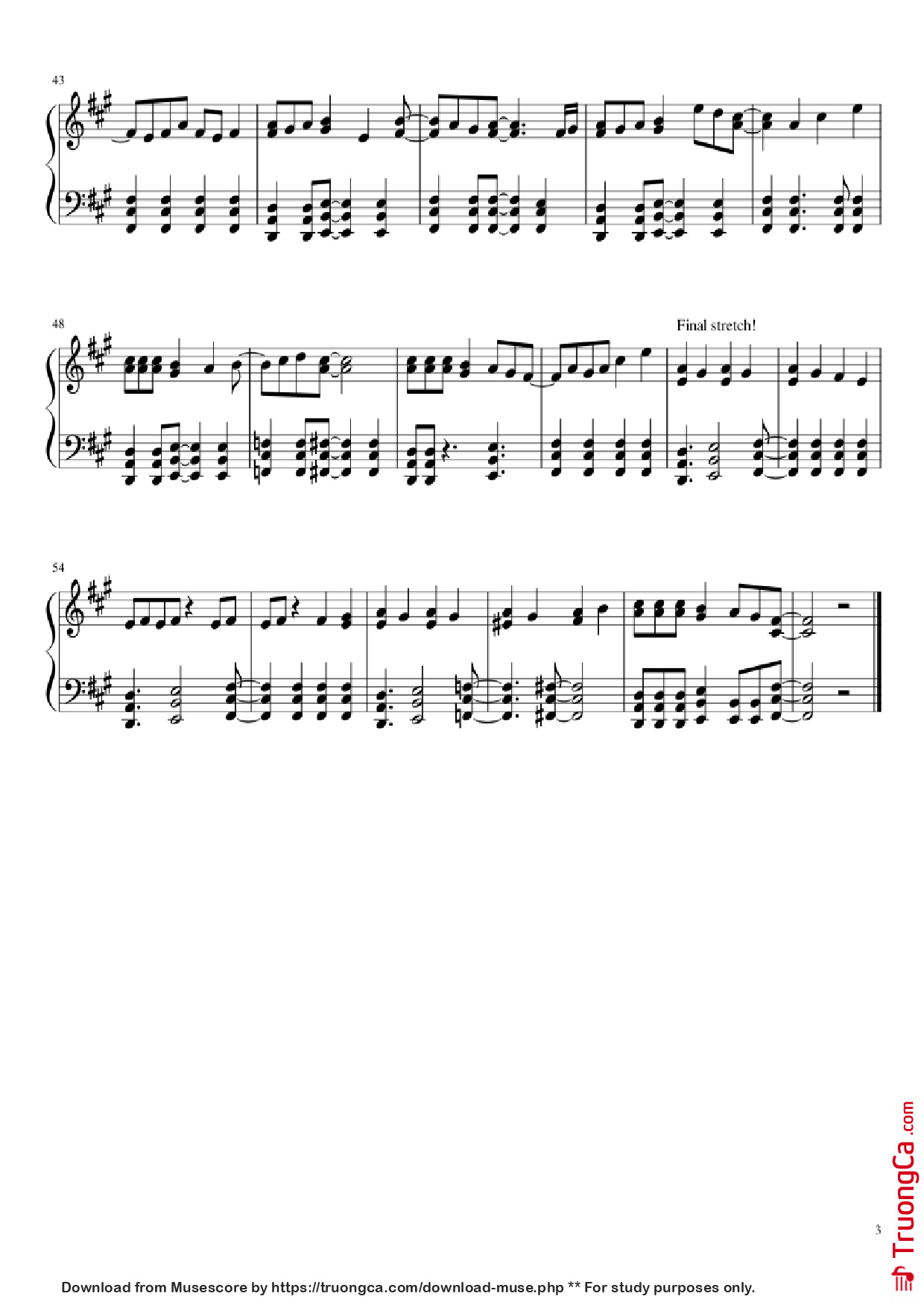 Trang 3 của Sheet nhạc PDF Piano bài hát Hikaru Nara Piano - Original Composer: Goose House Arr: DA830